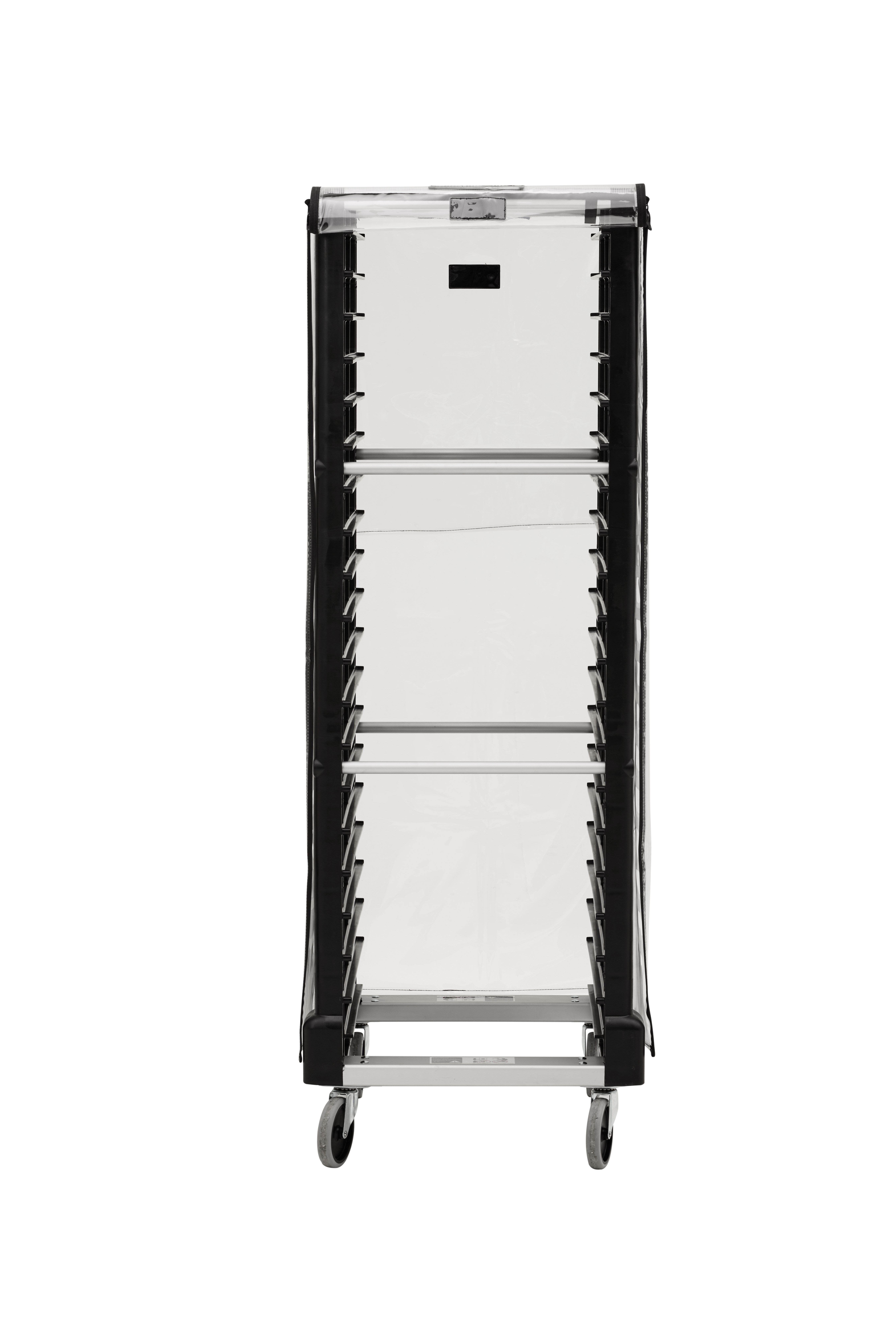 Our Vinyl Rack Cover reduces cross-contamination when used with ProServe® Rack System