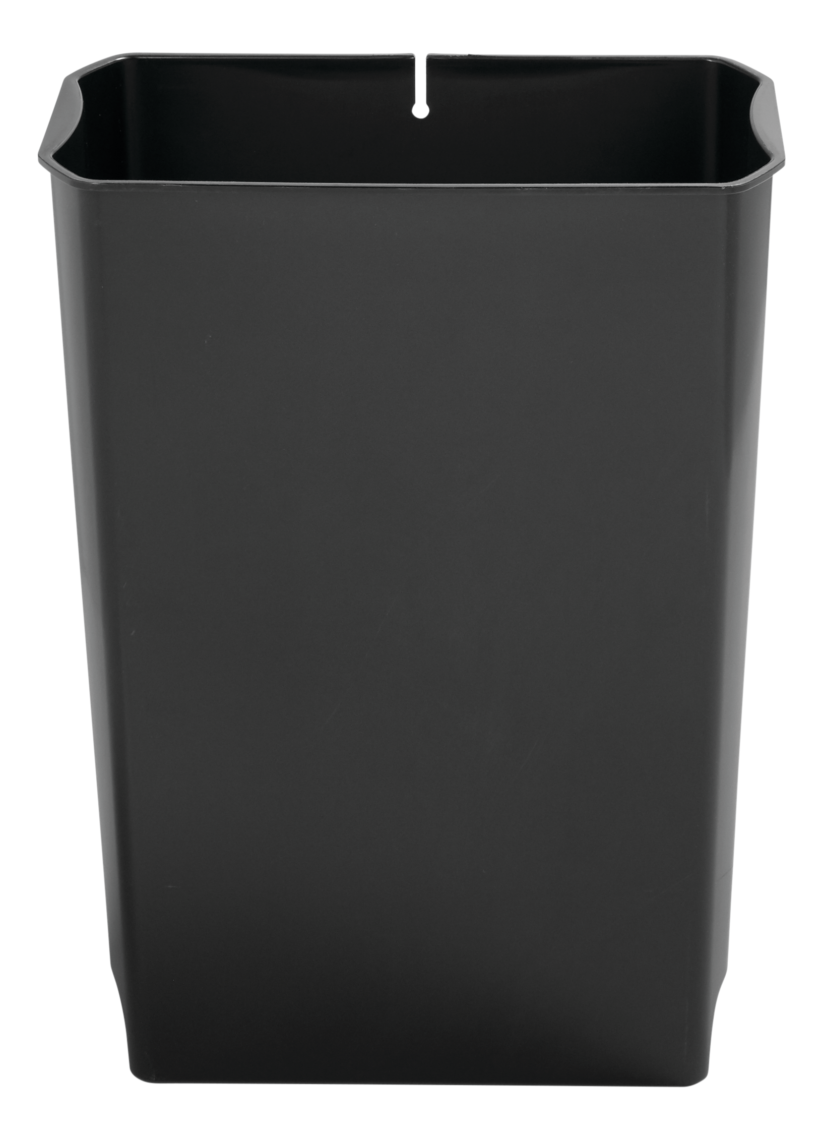 The Rubbermaid Commercial Slim Jim® End Step-On Liner helps maintain the life of the Rubbermaid Commercial Slim Jim® Front Step-On Container (sold separately). Constructed of durable, puncture-resistant plastic, this liner features smooth contours for easy cleaning and a liner retainer band to secure liner bags.