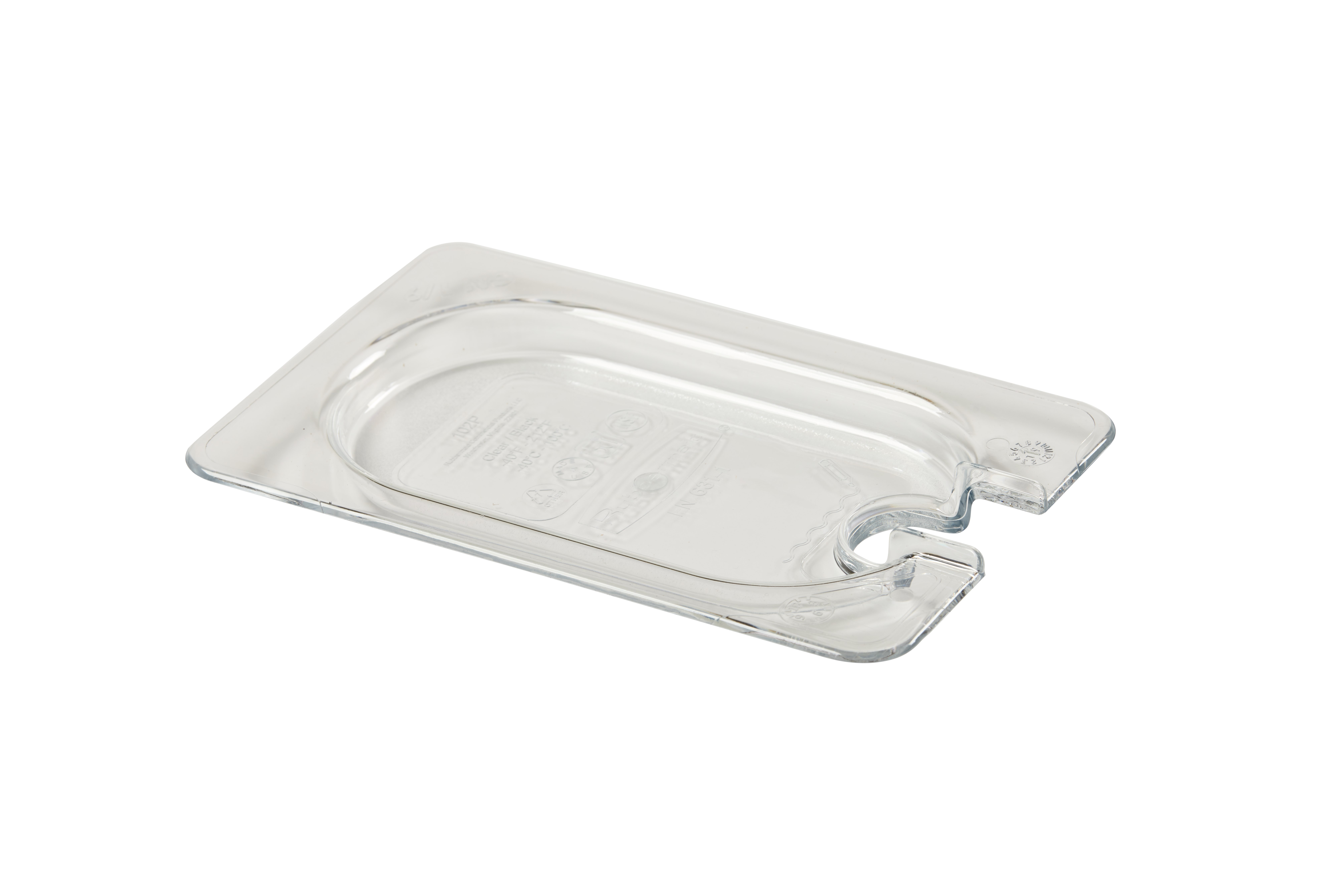 Insert pan cover with notch, allowing spoon to be easily available while food remains covered.