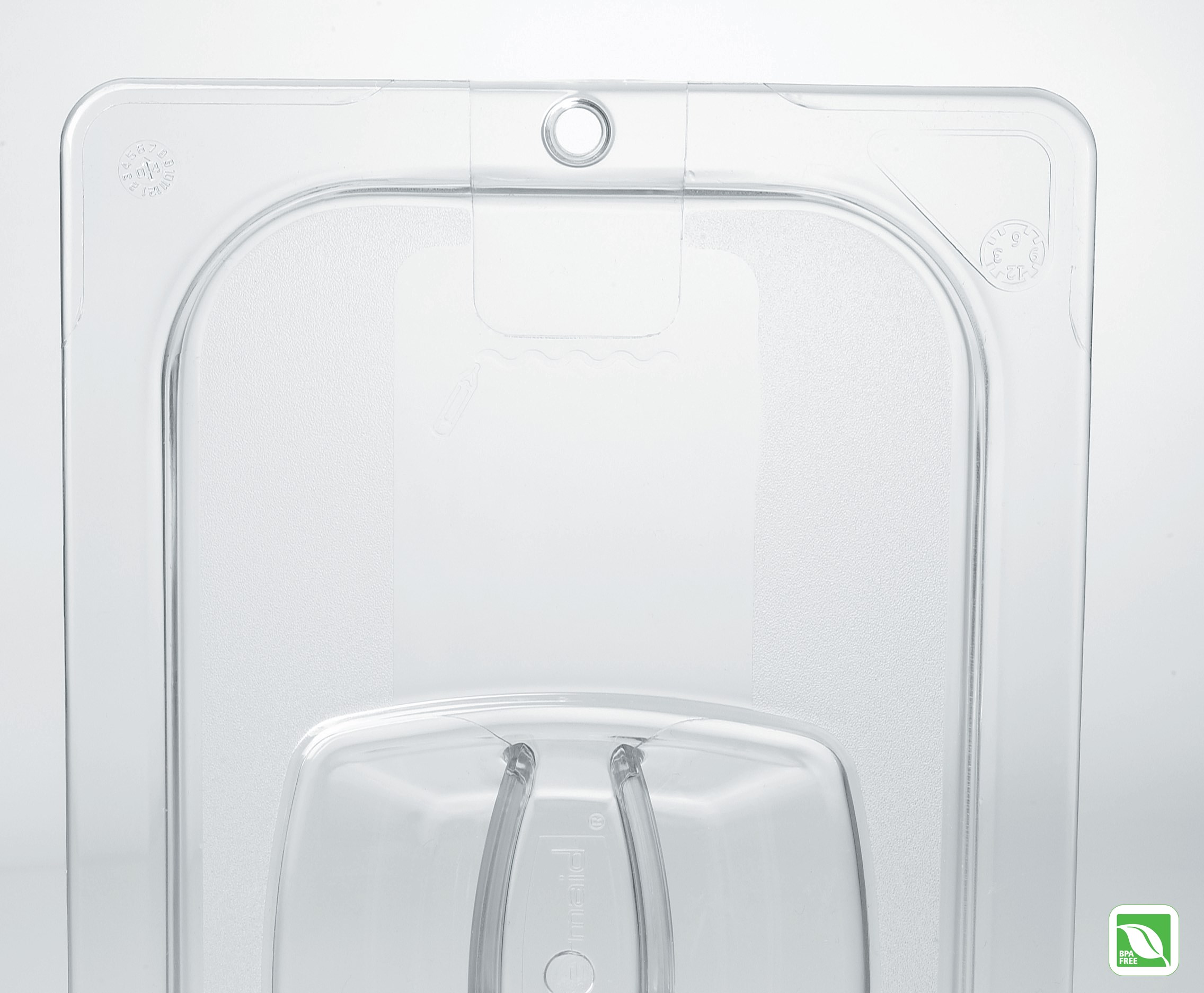 Insert pan cover with peg hole for sanitary drying