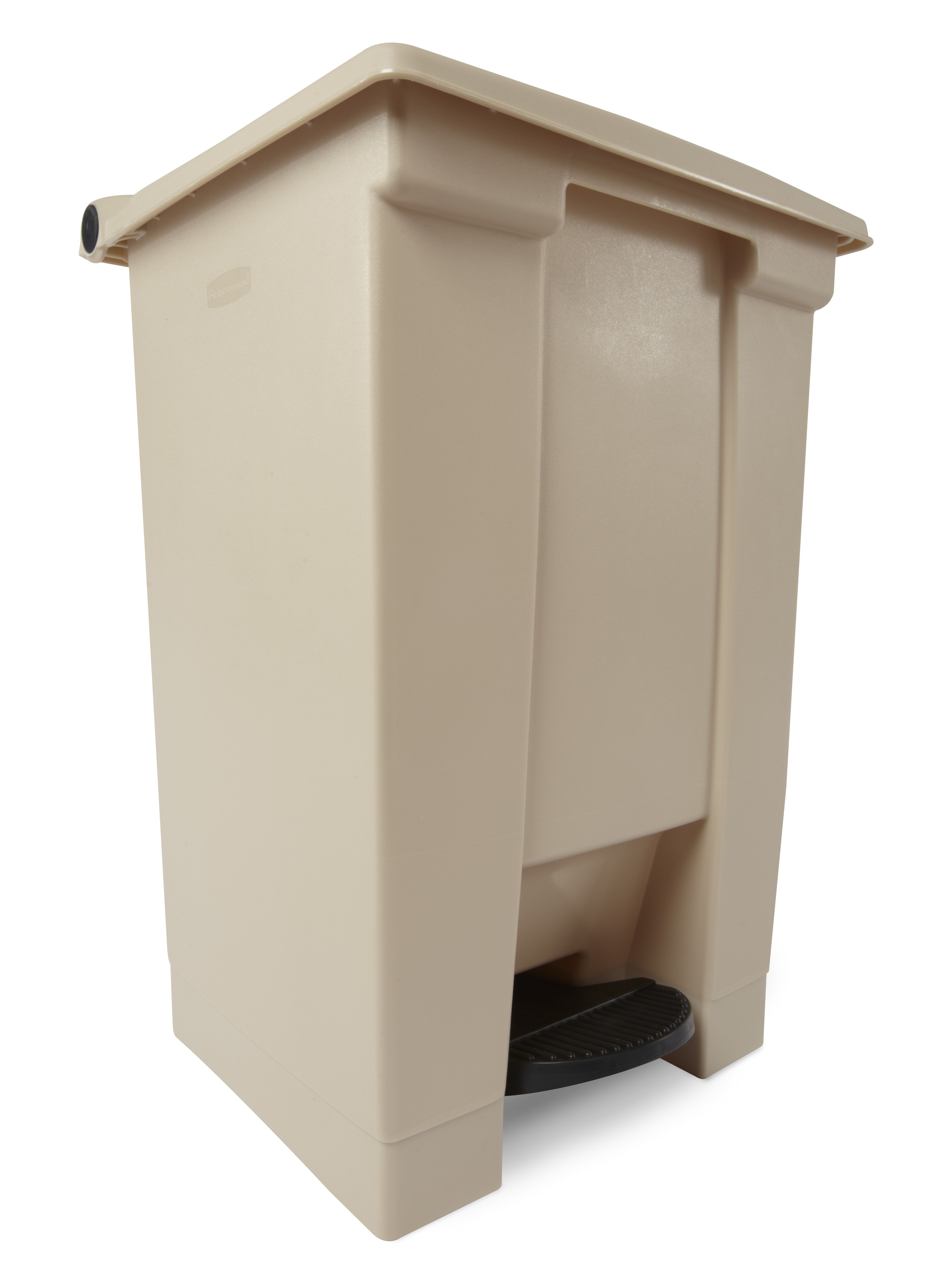 The Rubbermaid Commercial Step-On Container provides sanitary waste management.