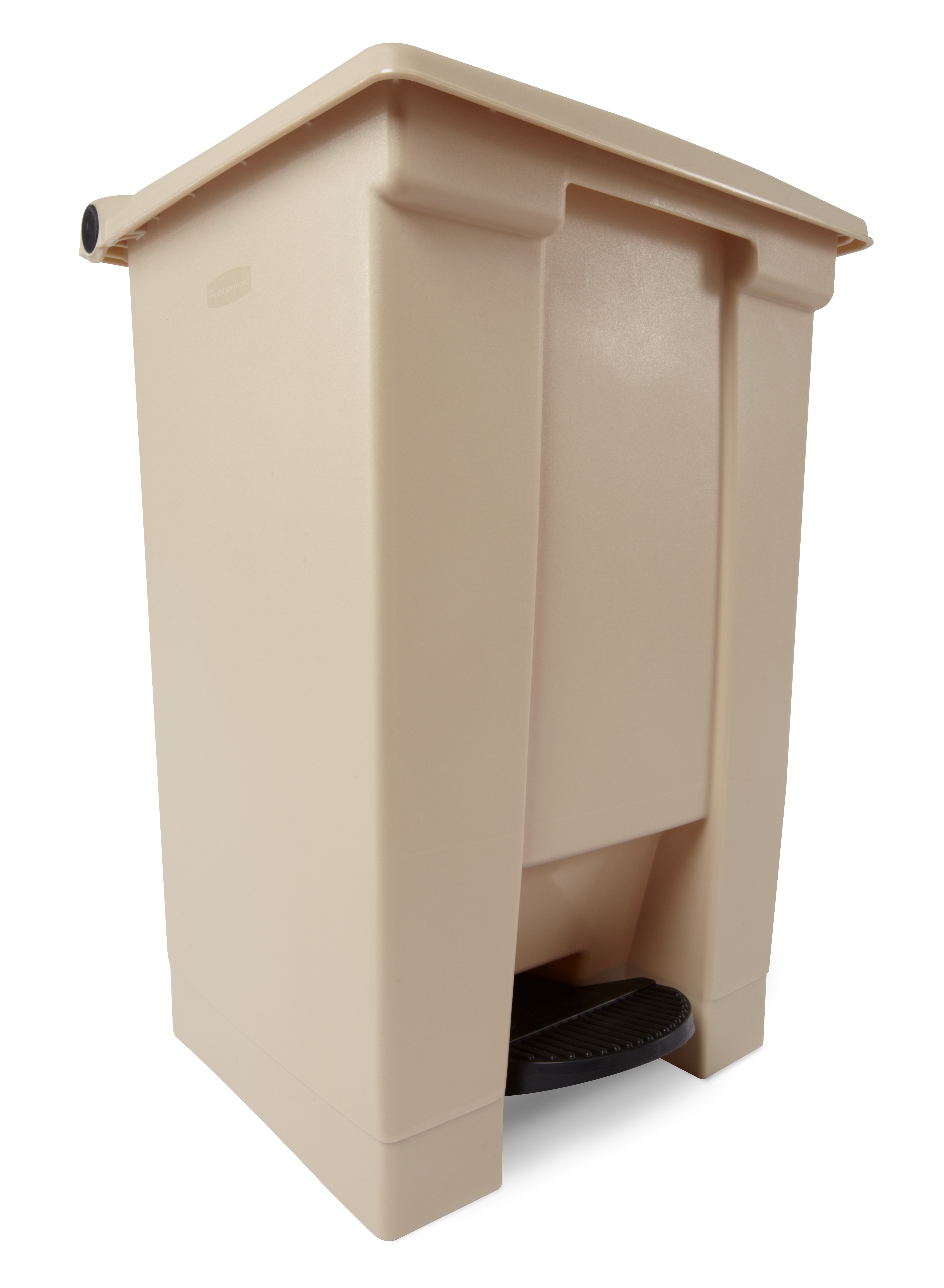 The Rubbermaid Commercial Legacy Step-On Container provides sanitary waste management. The step-on foot pedal reduces contamination and improves working conditions.