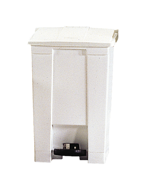 Il bidone a pedale Rubbermaid Commercial favorisce il trattamento dei rifiuti sanitari.