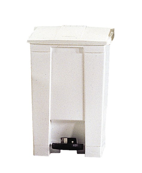 The Rubbermaid Commercial Legacy Step-On Container provides sanitary waste management. The step-on foot pedal reduces contamination and improves
working conditions.