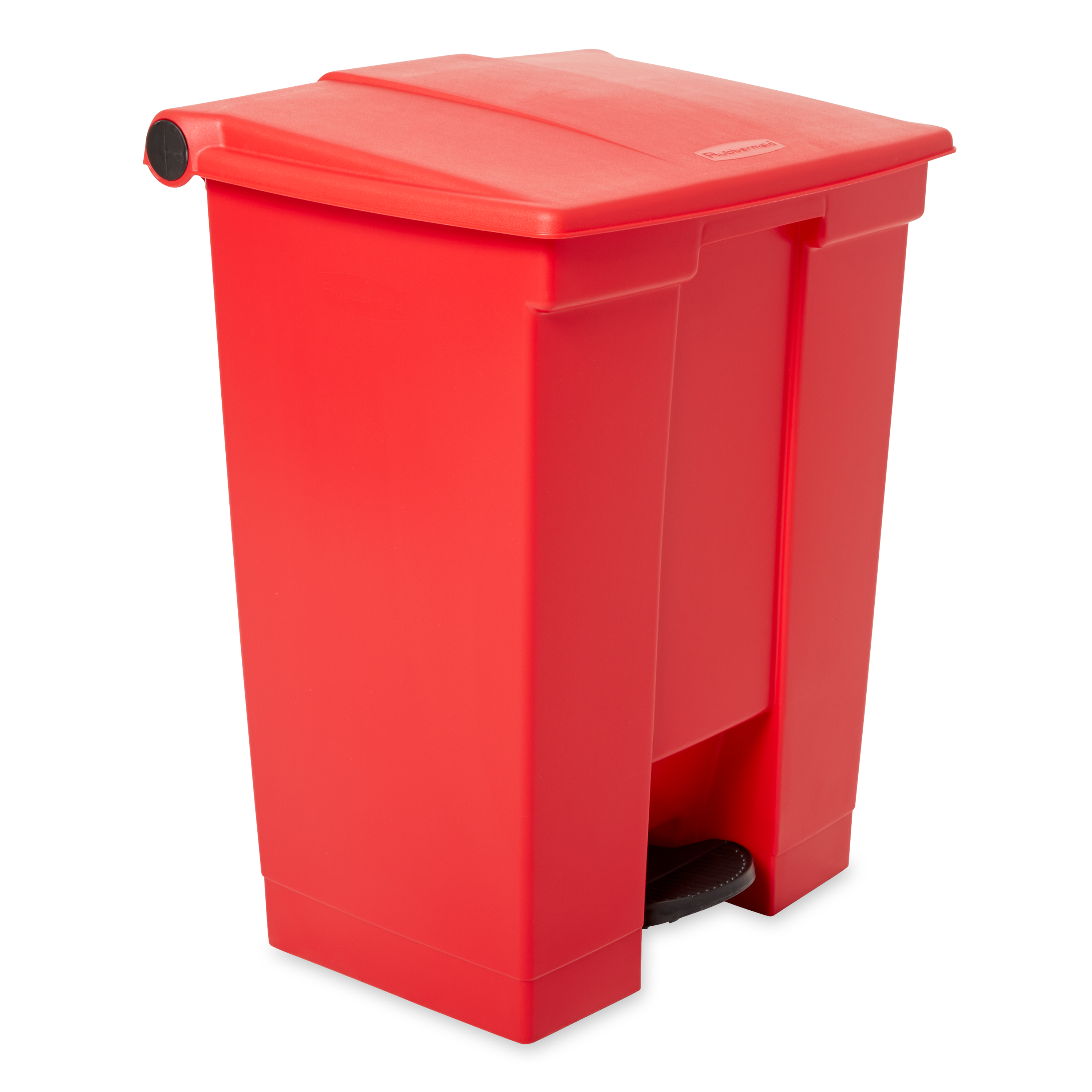 The Rubbermaid Commercial Step-On Container provides sanitary waste management.