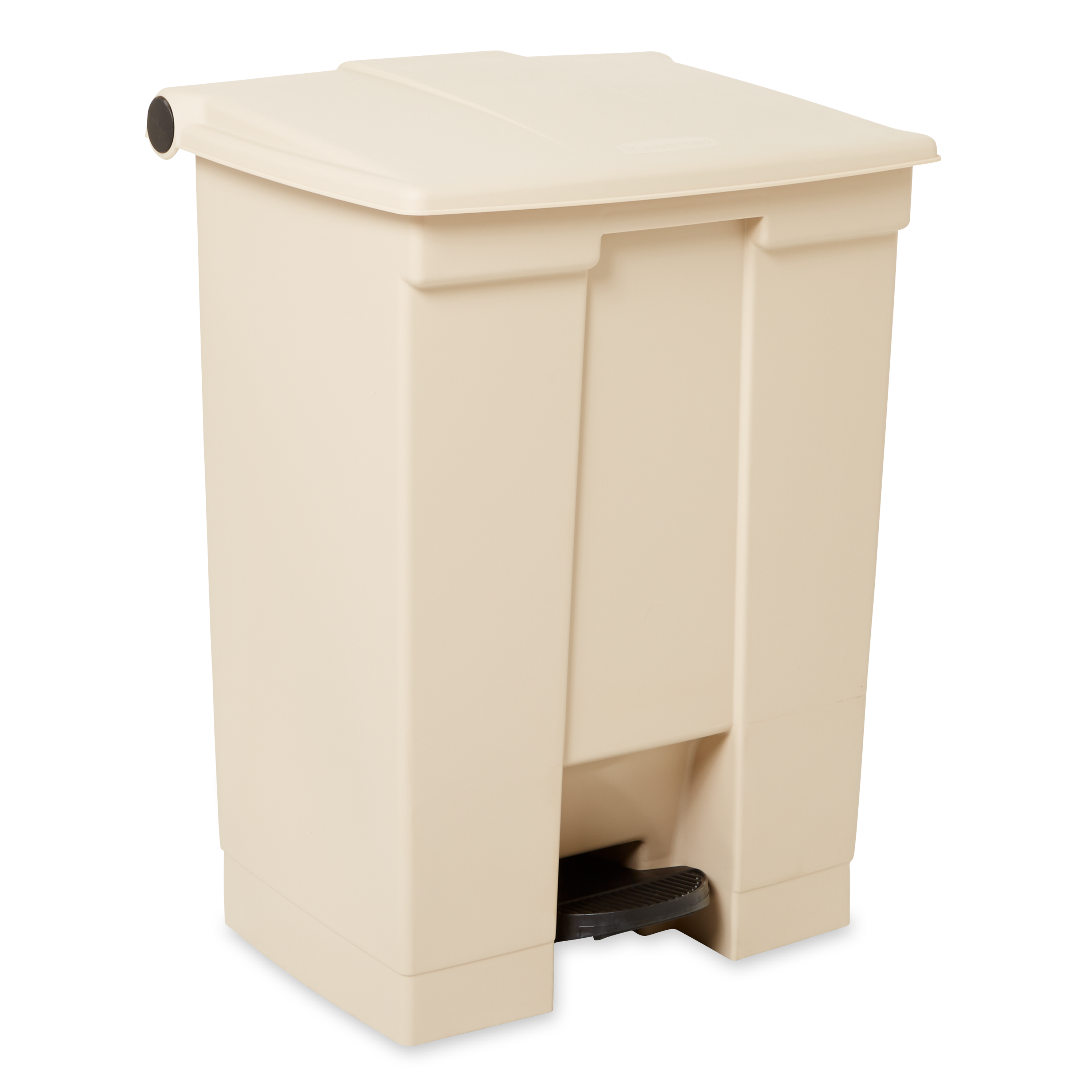 The Rubbermaid Commercial Step-On Container provides sanitary waste management.