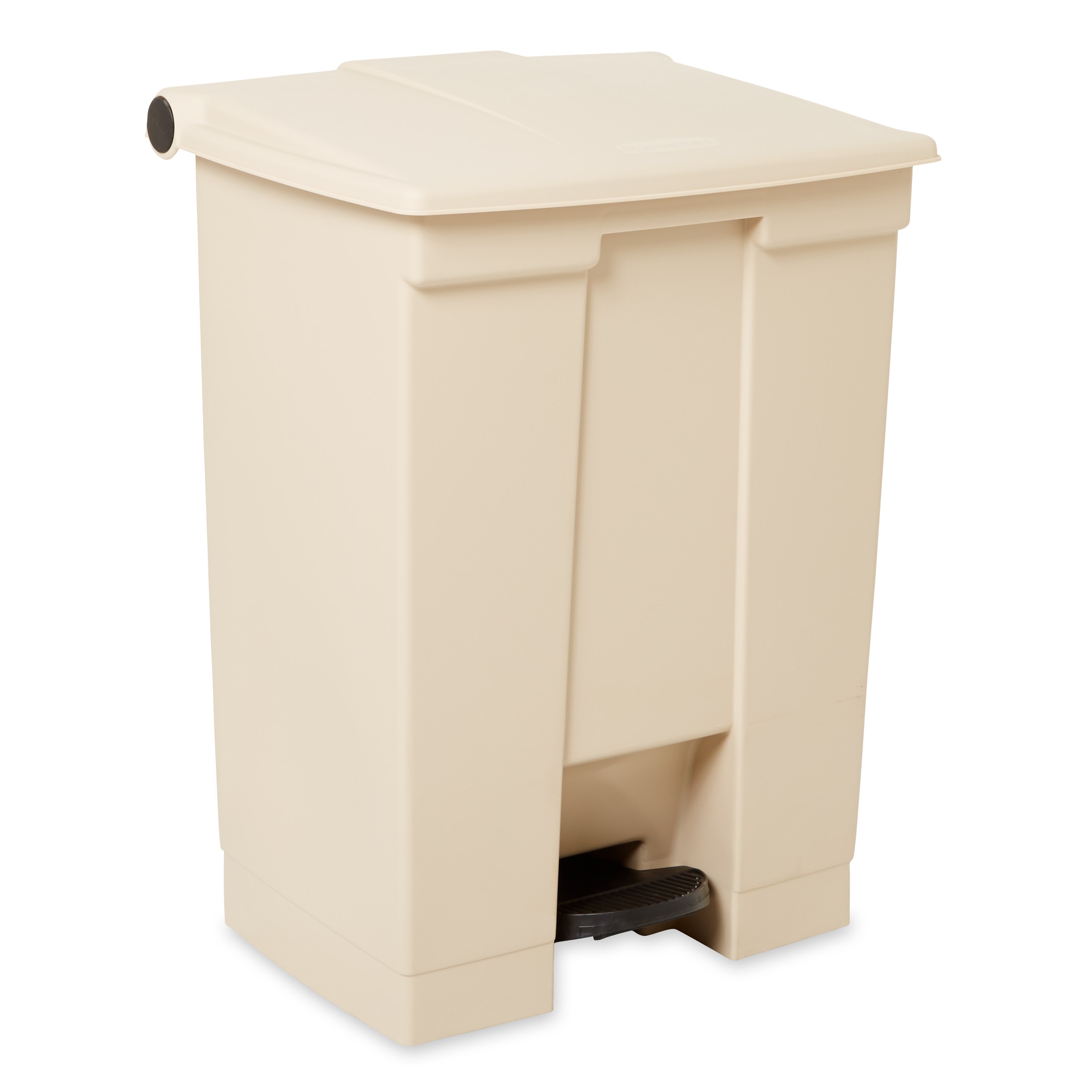 The Rubbermaid Commercial Legacy Step-On Container provides sanitary waste management. The step-on foot pedal reduces contamination and improves working conditions.