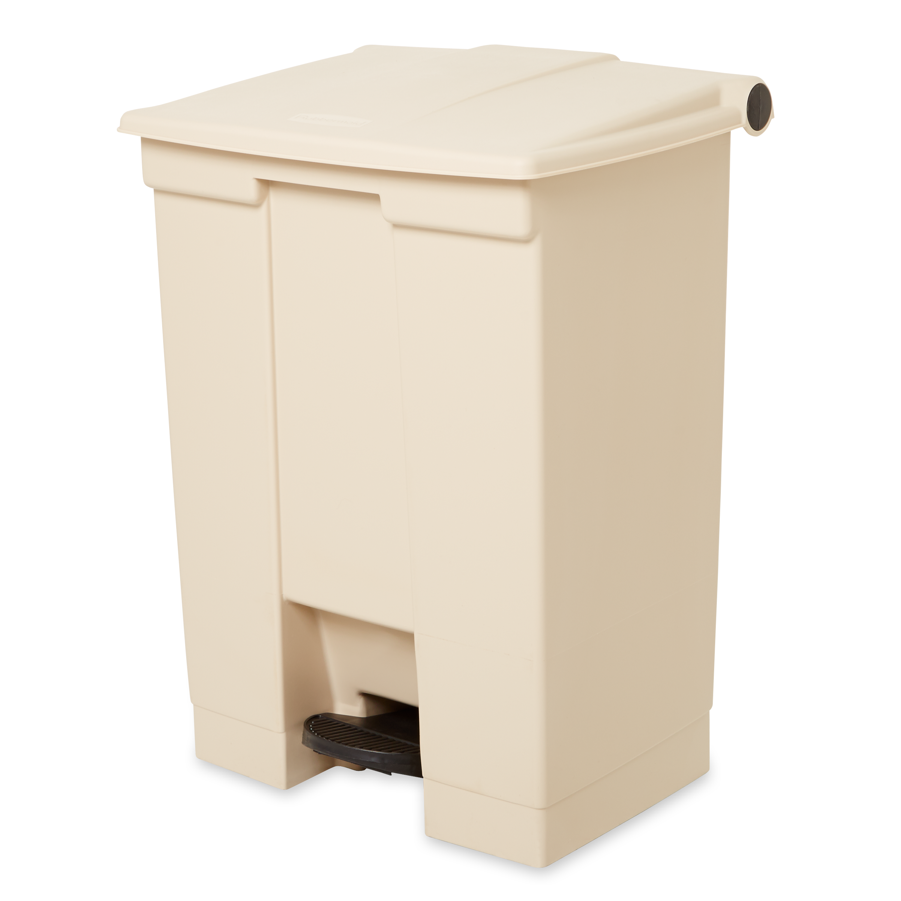 The Rubbermaid Commercial Step-On Container provides sanitary waste management.