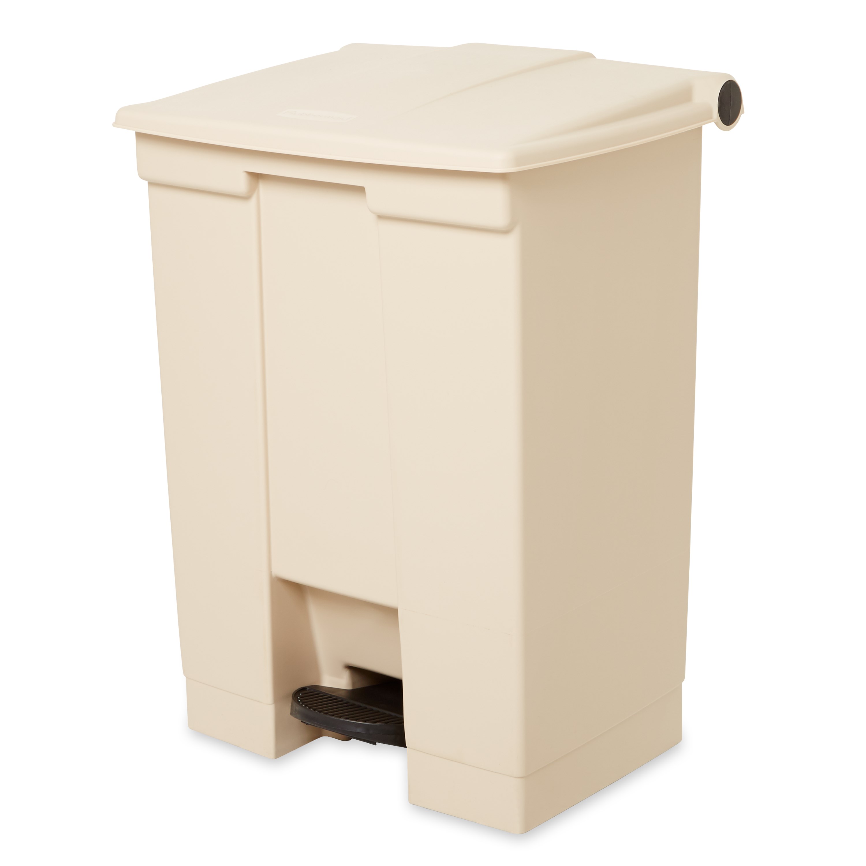 The Rubbermaid Commercial Legacy Step-On Container provides sanitary waste management. The step-on foot pedal reduces contamination and improves working conditions.
