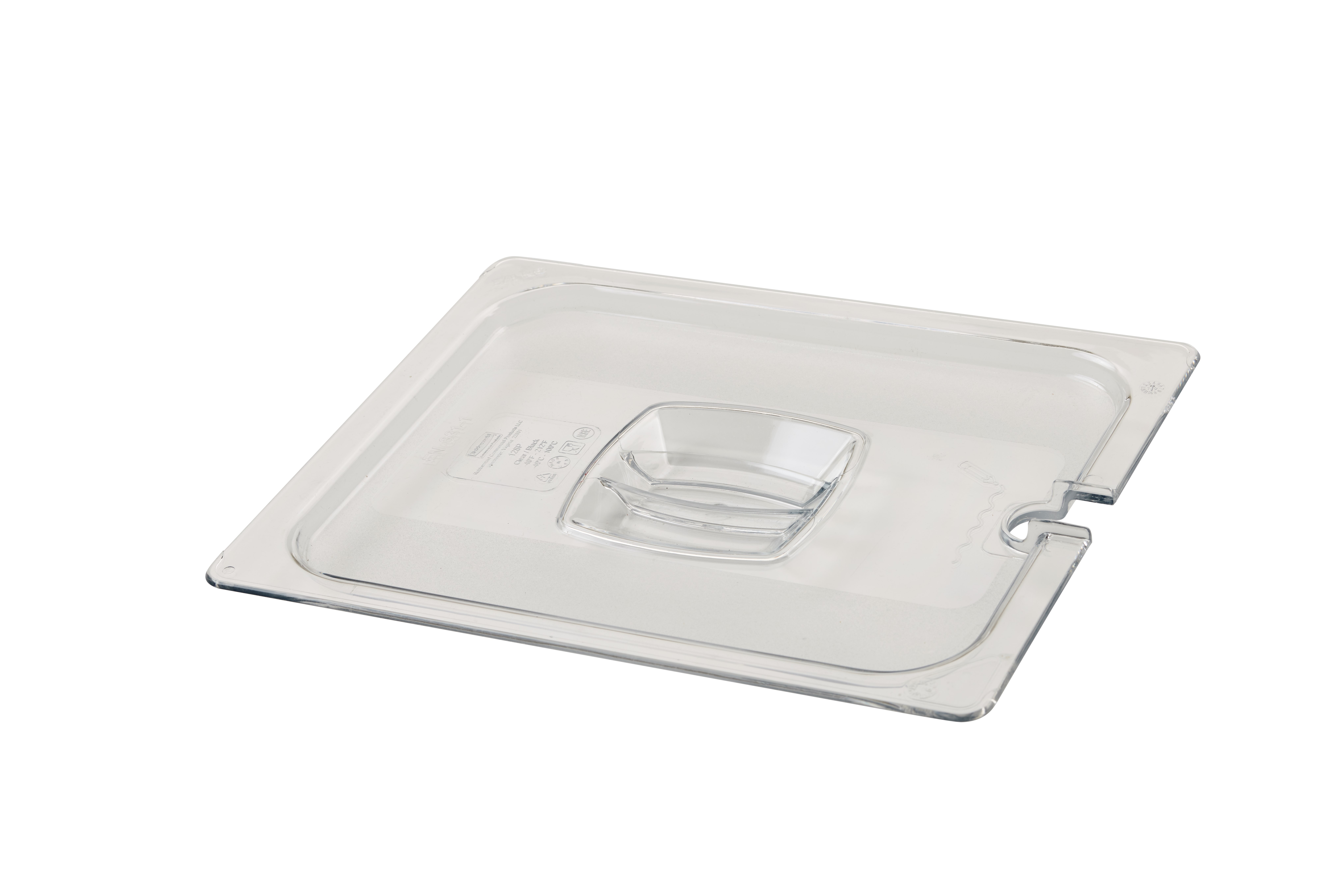 Insert pan cover with notch, allowing spoon to be easily available while food remains covered.
