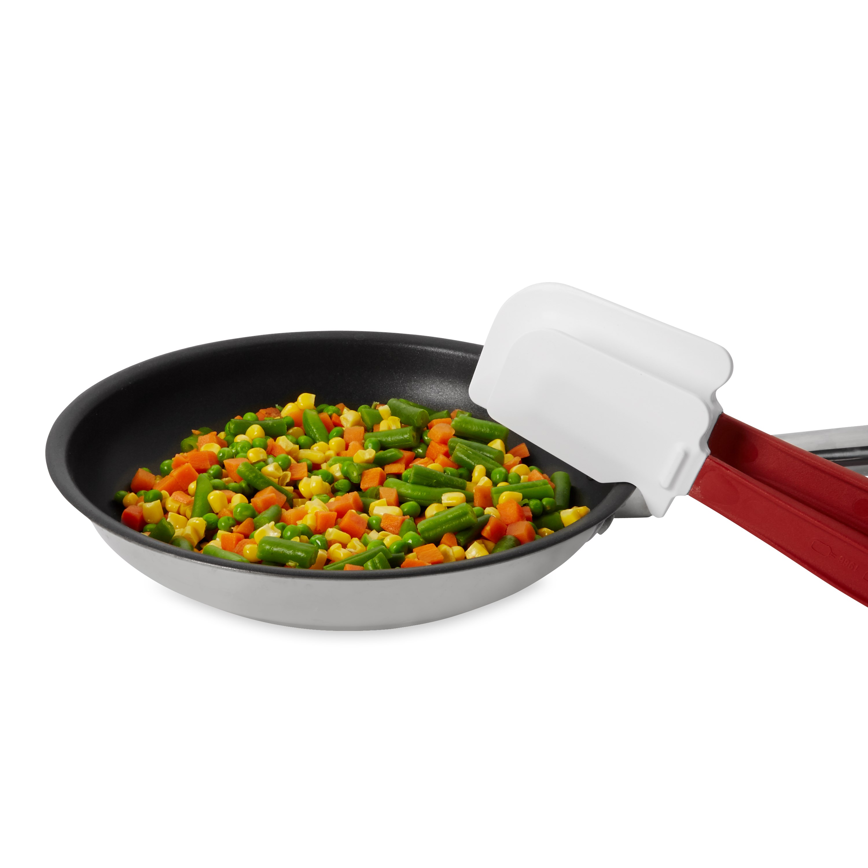 Rubbermaid Commercial high-heat scraper is for use in the kitchen. Blade is stain resistant and will not scratch cookware.