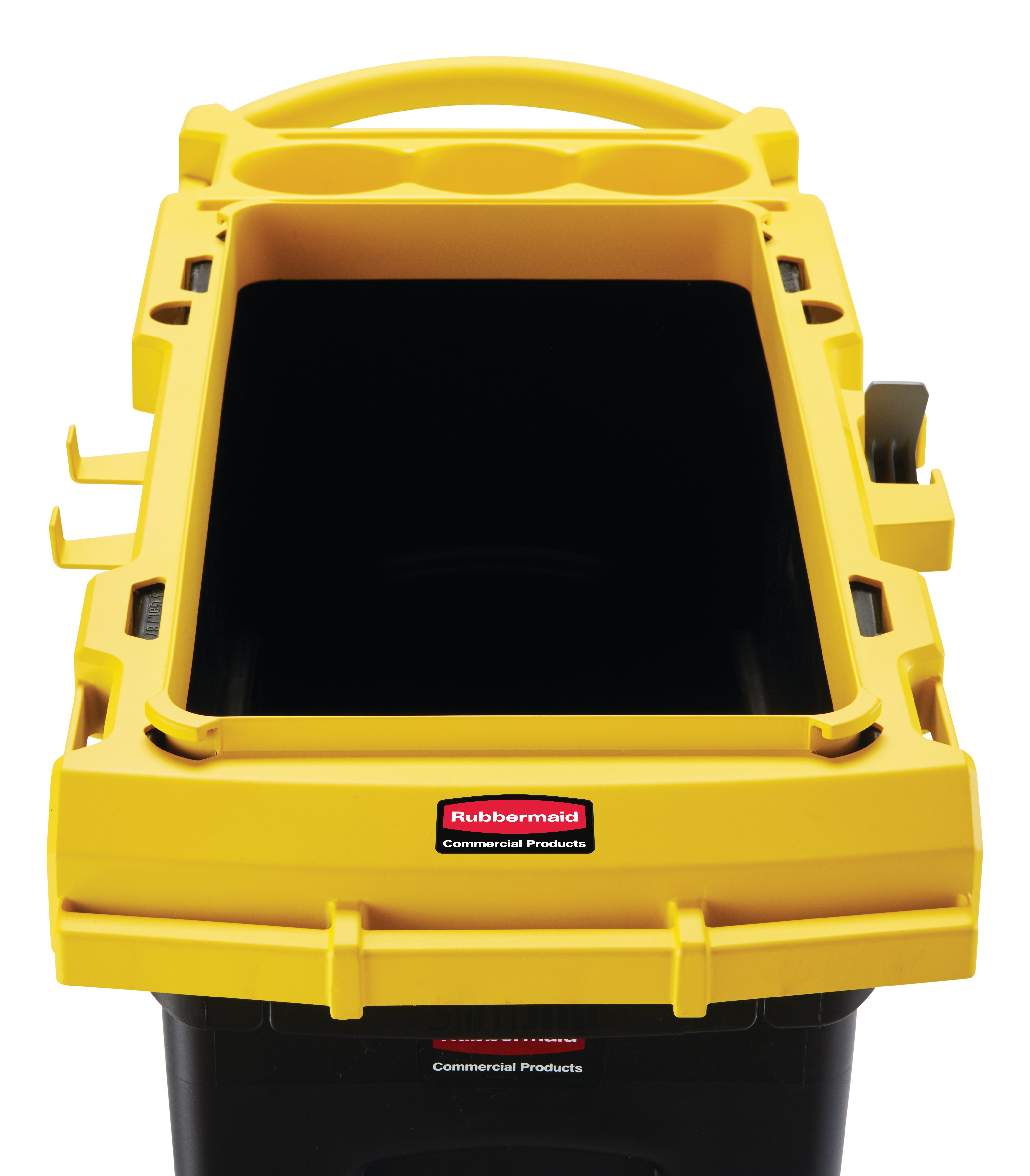 Rubbermaid Commercial Single-Stream Slim Jim® Cleaning Cart is a compact and purpose-built solution for all-in-one sanitation and waste collection. The cleaning cart helps store and transport common cleaning tools, hand sanitizer, and disinfecting wipes. It consolidates all the supplies you need in one solution to reduce trips and improve cleaning productivity.