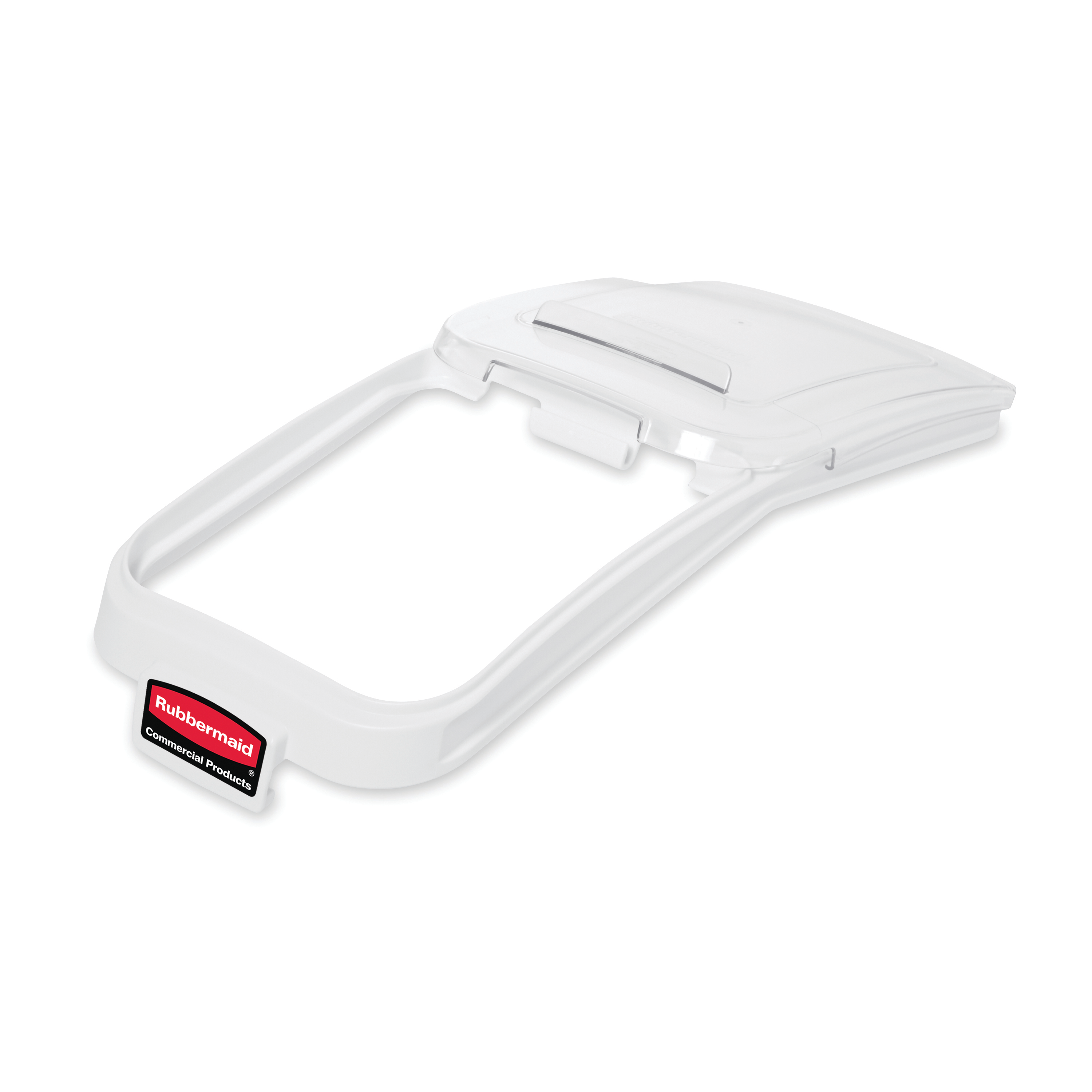 Lid for mobile ingredient bin with patent-pending one handed access and integrated measuring tool