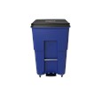 The Rubbermaid Commercial Step-On Rollouts with Casters facilitate hands-free waste disposal with the added benefit of superior mobility. Front swivel casters distribute weight evenly for enhanced maneuverability.