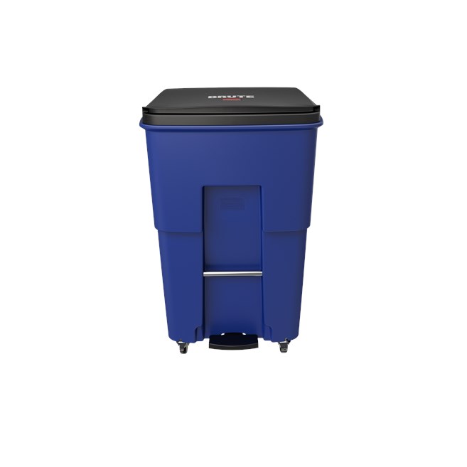 The Rubbermaid Commercial Step-On Rollouts with Casters facilitate hands-free waste disposal with the added benefit of superior mobility. Front swivel casters distribute weight evenly for enhanced maneuverability.