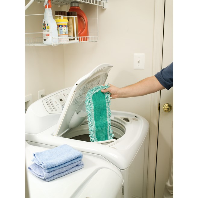 Light Commercial Microfiber Dust Pad with fringe have greater surface area for increased dust, dirt and debris removal for cleaner and healthier facilities.