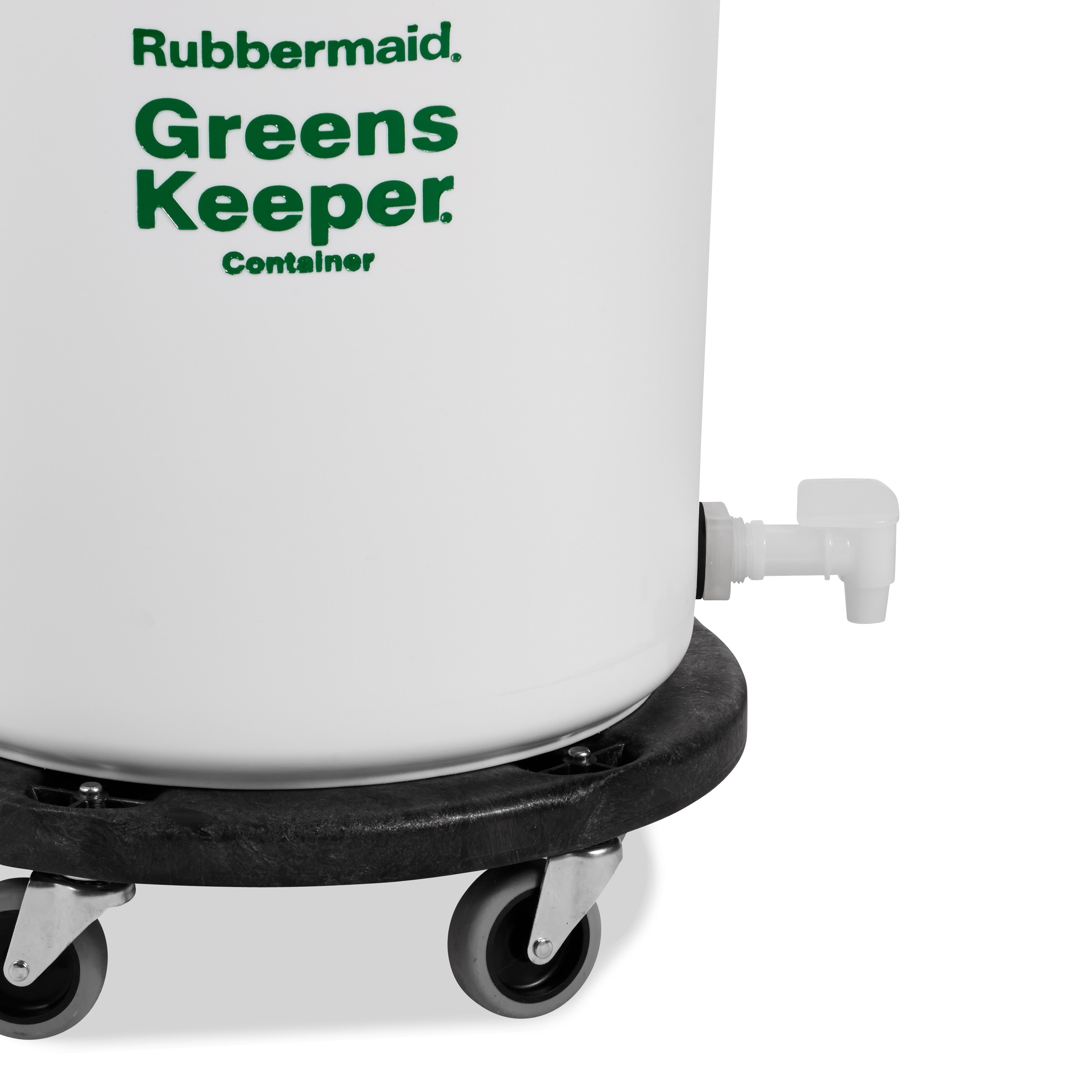 The BRUTE® Greenskeeper Food Container with Lid and Dolly helps keep greens fresh.