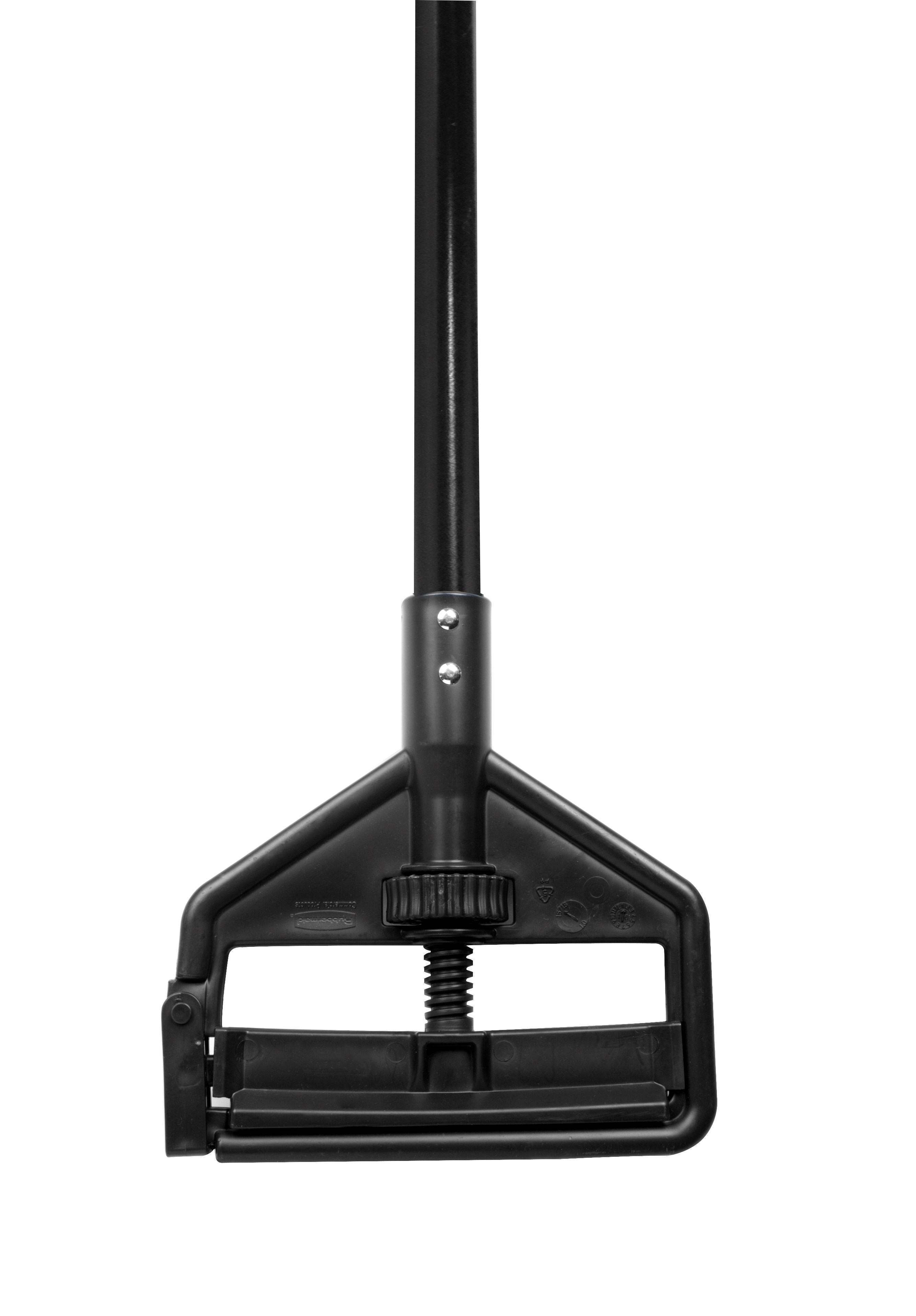 Invader® Side-Gate Mop Handle makes removing and replacing mop heads easy and efficient. Thumbwheel clamps the mop firmly in place; should be used with 1"  headband mops only.