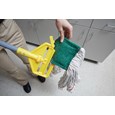Invader® Side-Gate Mop Handle makes removing and replacing mop heads easy and efficient. Thumbwheel clamps the mop firmly in place; should be used with 1"  headband mops only.