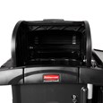 The High-Security Janitorial Cleaning Cart is a secure cart, featuring quiet casters and ball-bearing wheels along with preassembled locking hood and doors.