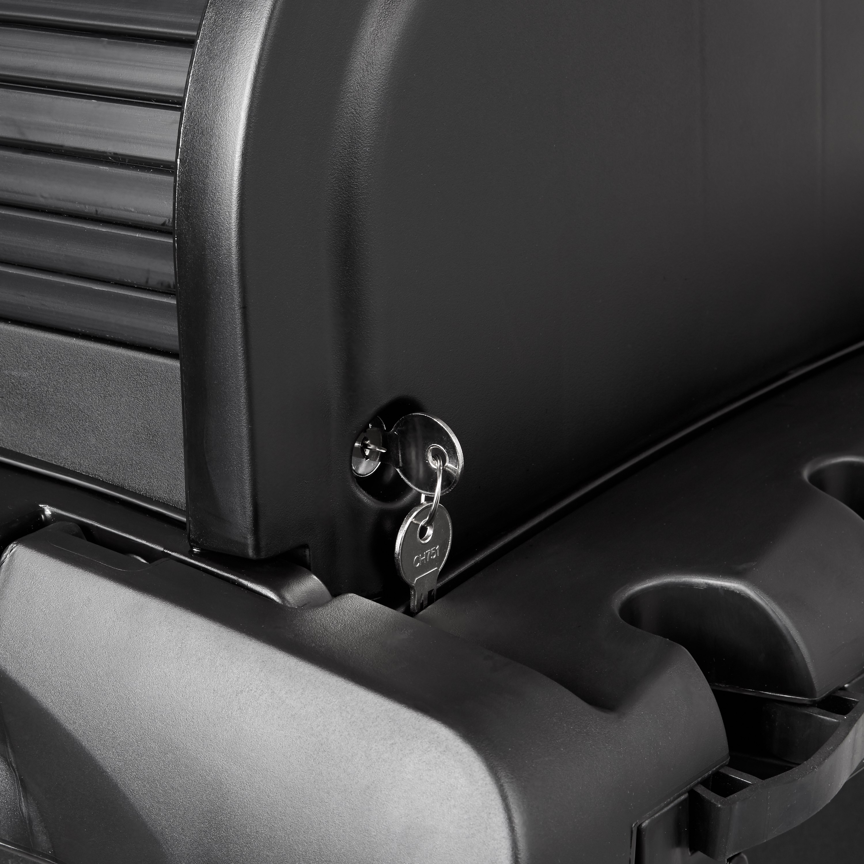 The High-Security Janitorial Cleaning Cart is a secure cart, featuring quiet casters and ball-bearing wheels along with preassembled locking hood and doors.