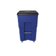 The Rubbermaid Commercial Rollouts with Casters are ideal for collecting, consolidating, and transporting heavy facility waste. Front swivel casters distribute weight evenly for superior mobility and handling.