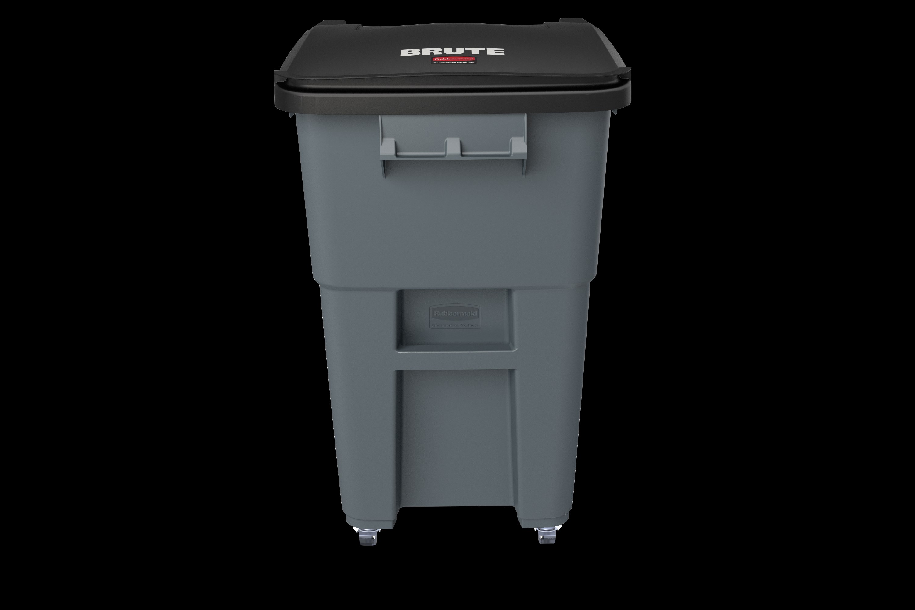 The Rubbermaid Commercial Rollouts with Casters are ideal for collecting, consolidating, and transporting heavy facility waste. Front swivel casters distribute weight evenly for superior mobility and handling.