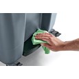 The Rubbermaid Commercial Rollouts with Casters are ideal for collecting, consolidating, and transporting heavy facility waste. Front swivel casters distribute weight evenly for superior mobility and handling.