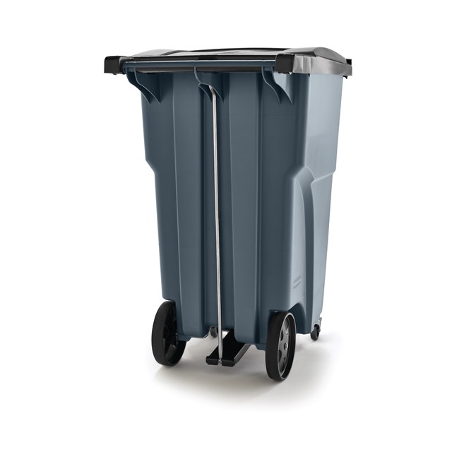 The Rubbermaid Commercial Rollouts with Casters are ideal for collecting, consolidating, and transporting heavy facility waste. Front swivel casters distribute weight evenly for superior mobility and handling.