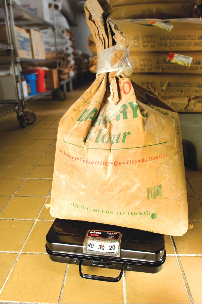 Low-profile receiving scale for foodservice, industrial, or office environments.