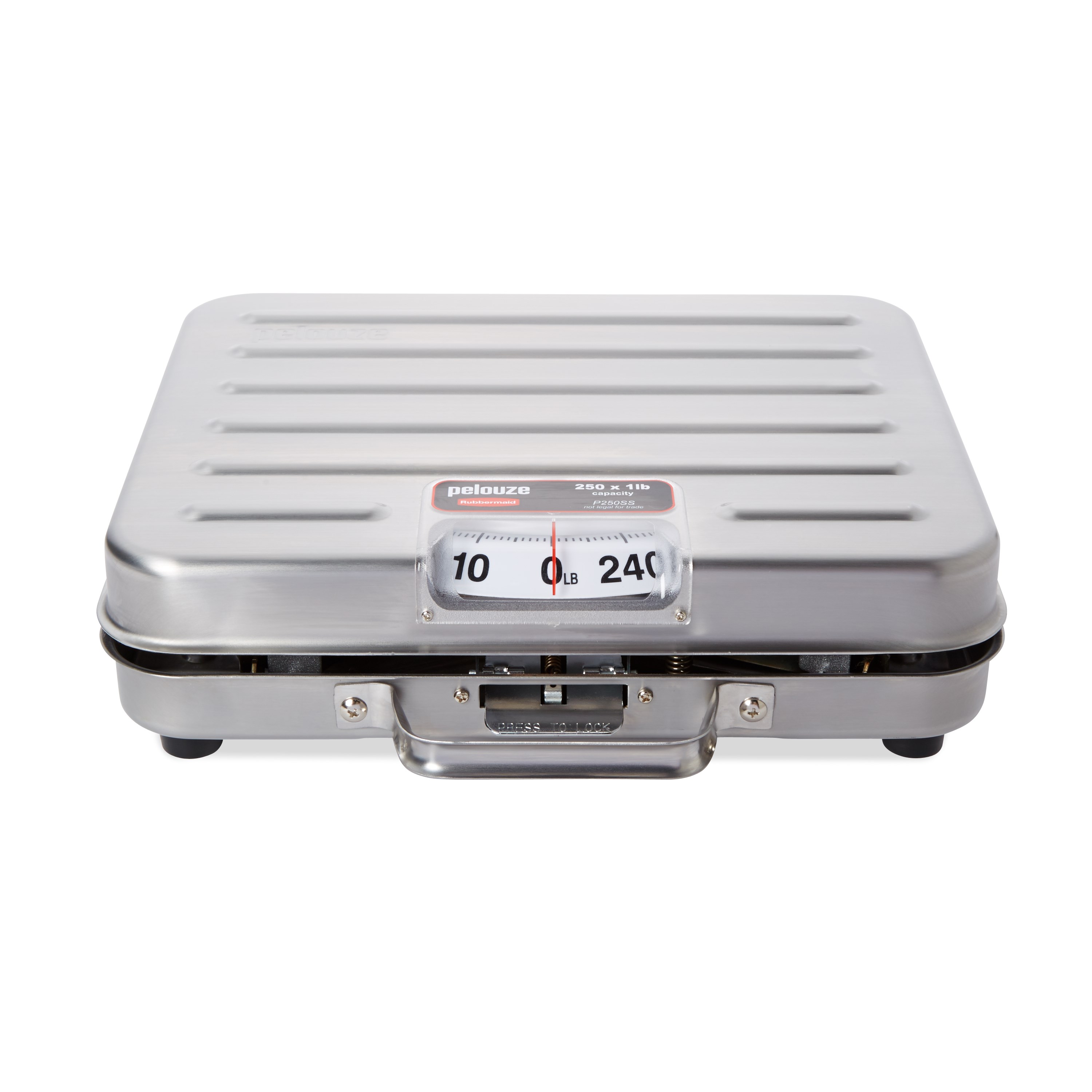 Low-profile receiving scale for foodservice, industrial, or office environments.