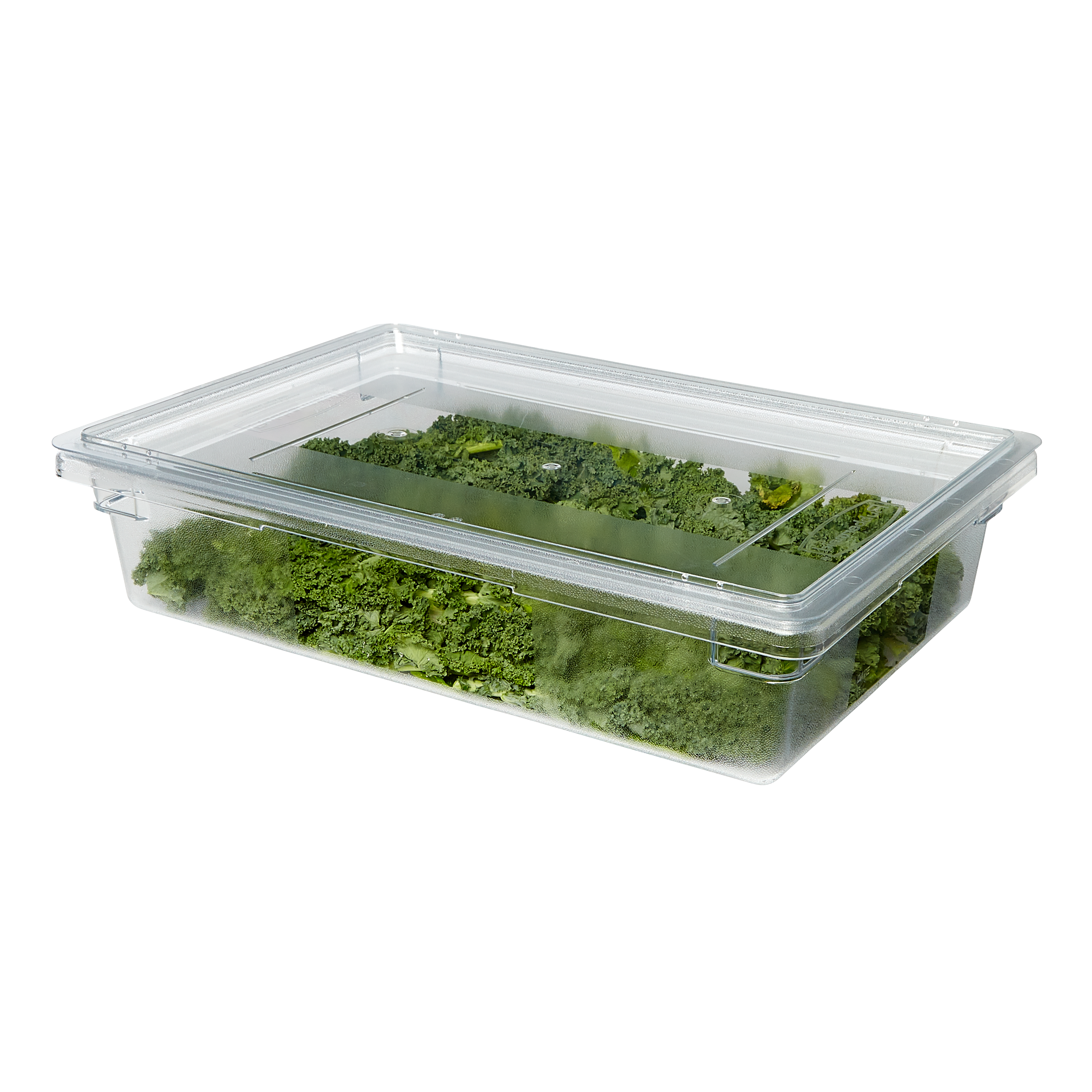 The Rubbermaid Commercial Food Storage Lid for Food Tote Box helps reduce food spoilage costs.