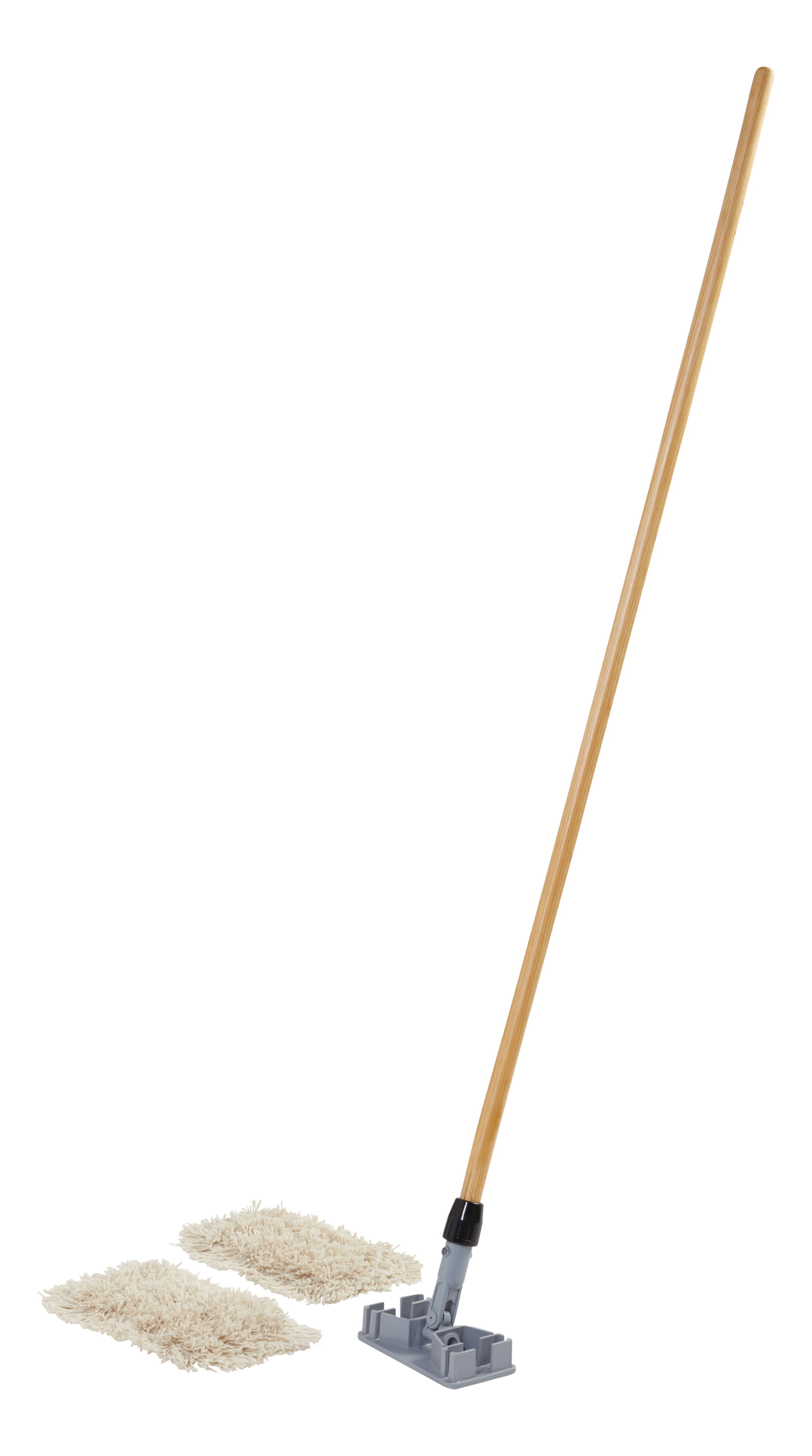 The wall washer kit features a pivoting head for smooth, even control. Raised-ribbed design that works with either side pressure or downward pressure mop wringers. Its pads remove easily for convenient washing, making them ideal for commercial use.