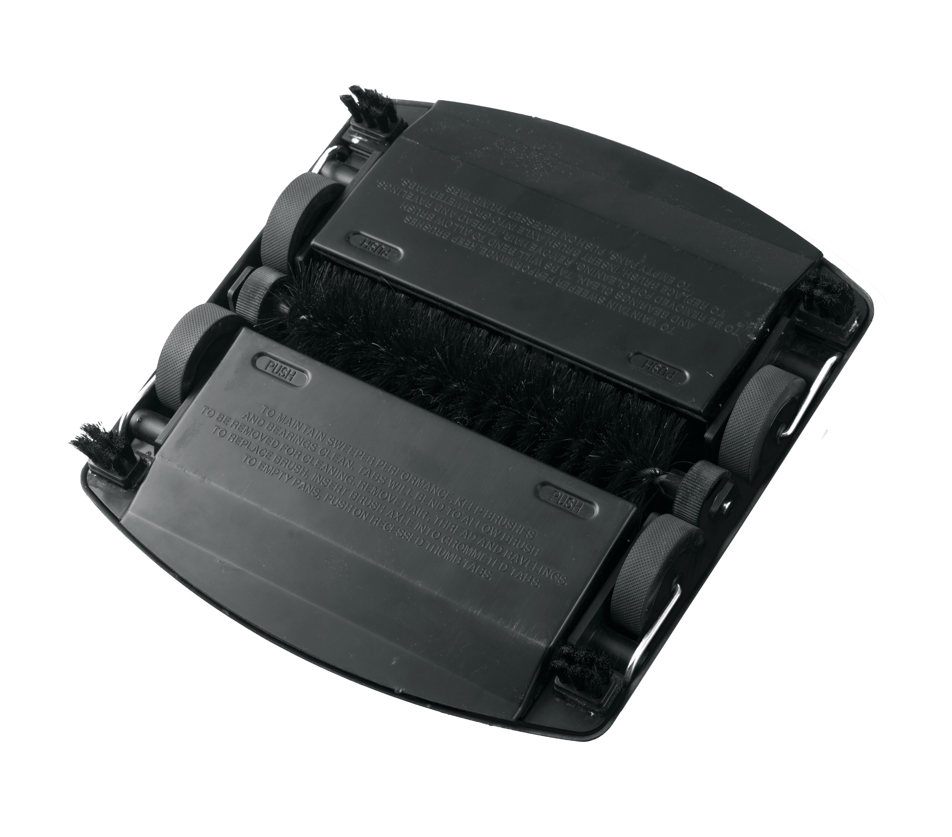 Compact size to collect dust, dirt, and debris in tight spaces.