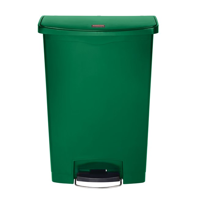 The Rubbermaid Commercial Streamline®  Step-On Container features a slim profile and small footprint to fit in tightest spaces. Streamline®  Step-On containers are constructed with premium-quality materials and meet the needs of any environment with efficiency, safety, and durability.