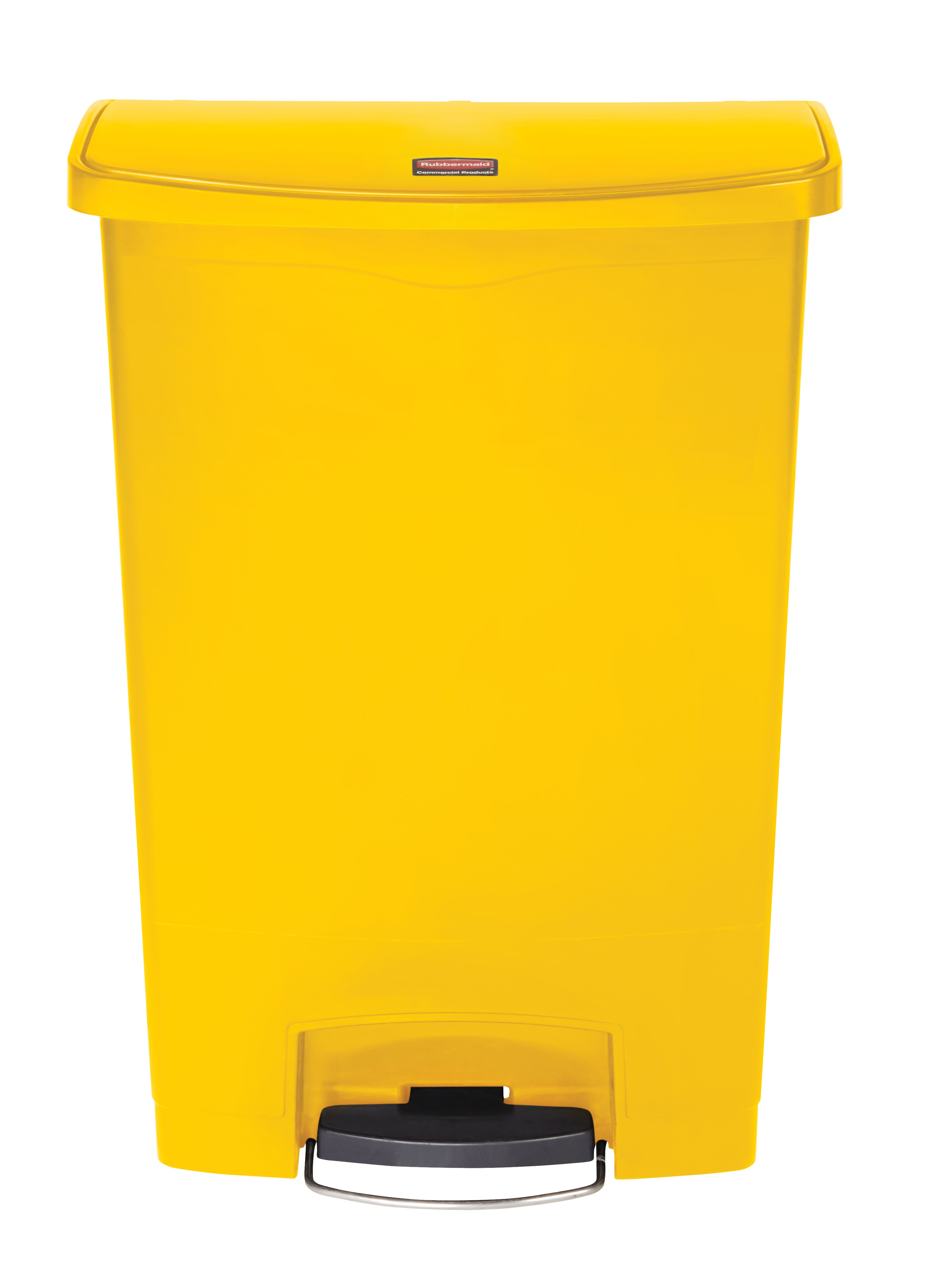 The Rubbermaid Commercial Streamline®  Step-On Container features a slim profile and small footprint to fit in tightest spaces. Streamline®  Step-On containers are constructed with premium-quality materials and meet the needs of any environment with efficiency, safety, and durability.