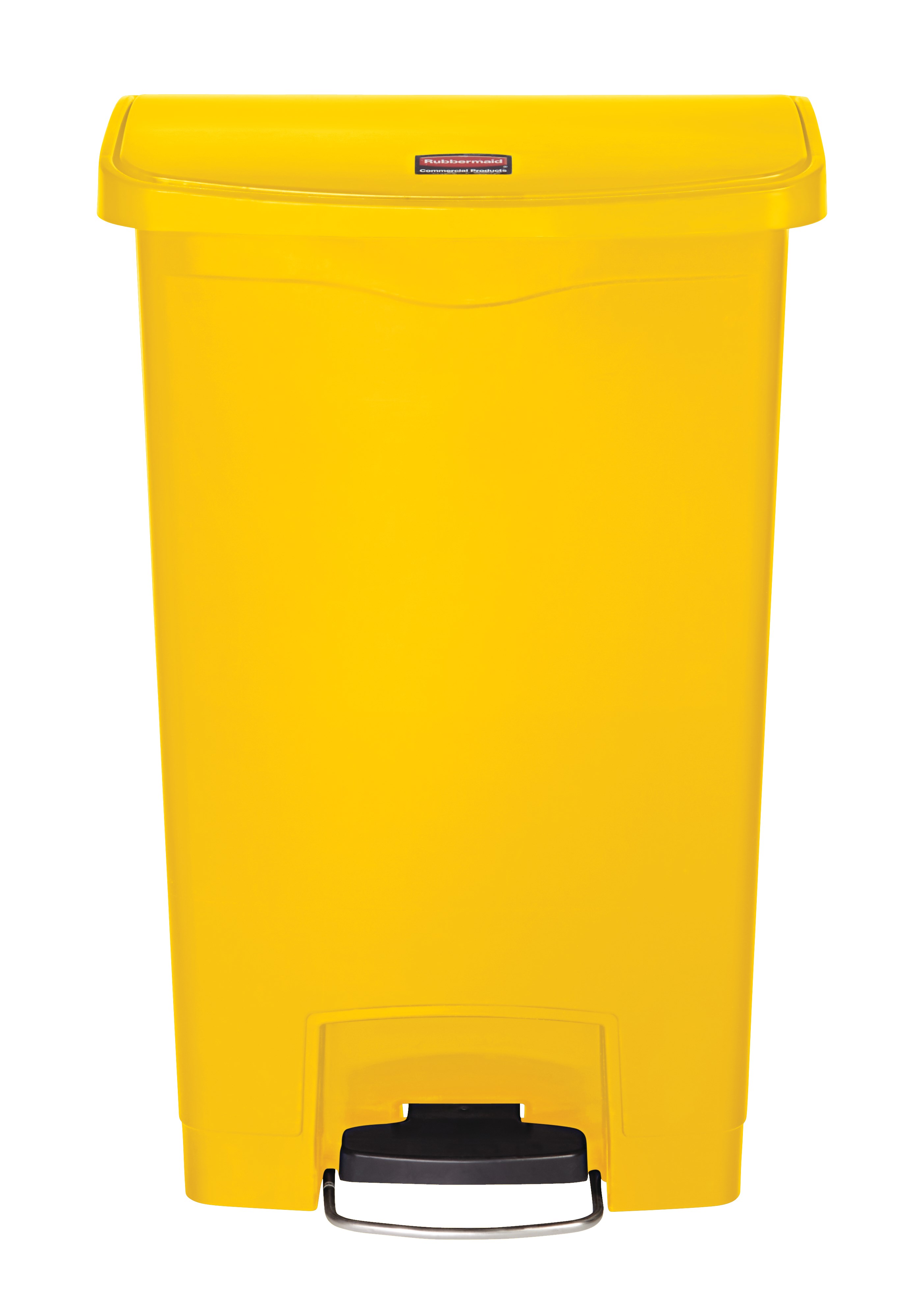 The Rubbermaid Commercial Streamline®  Step-On Container features a slim profile and small footprint to fit in tightest spaces. Streamline®  Step-On containers are constructed with premium-quality materials and meet the needs of any environment with efficiency, safety, and durability.