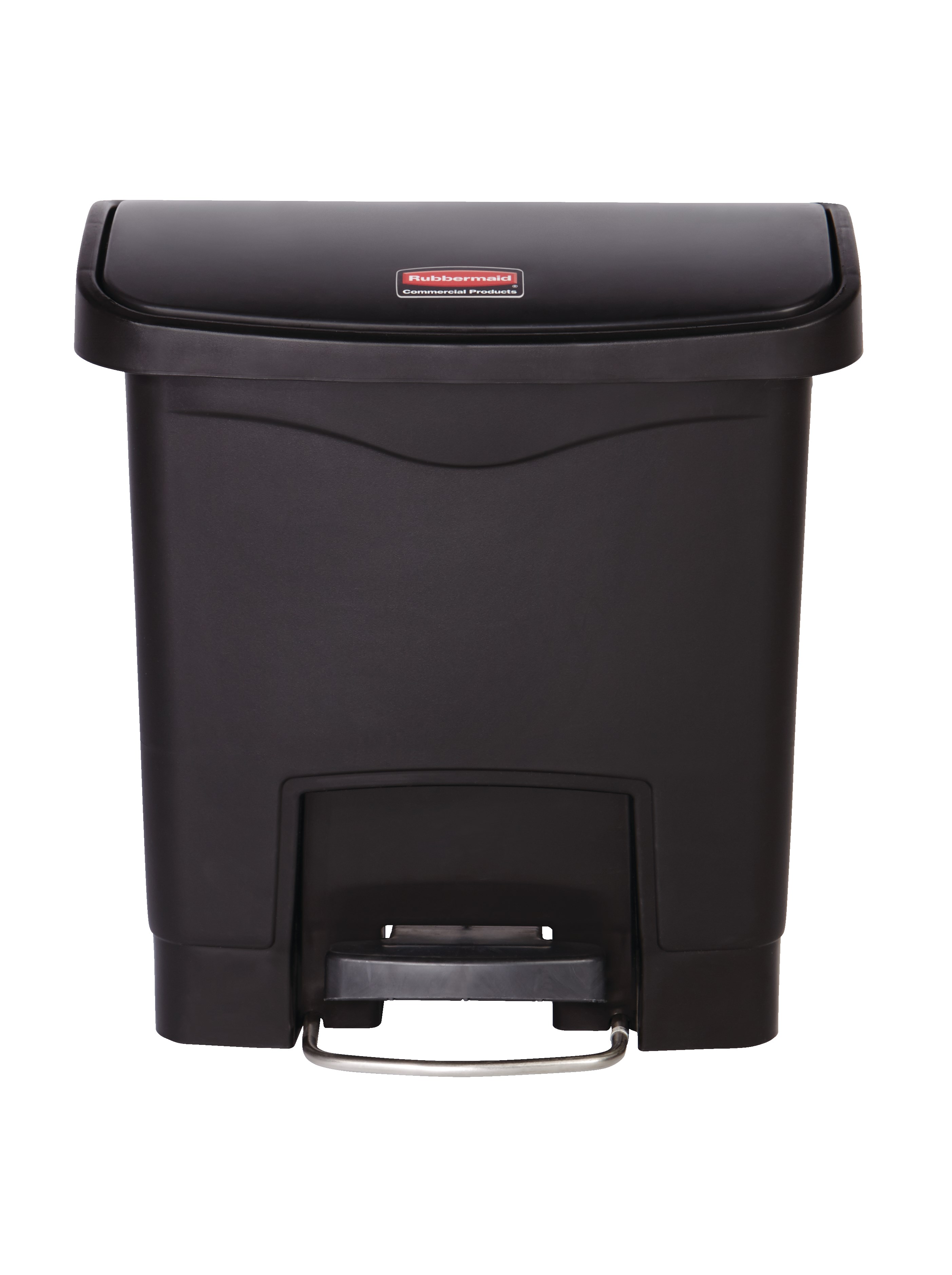 The Rubbermaid Commercial Streamline®  Step-On Container features a slim profile and small footprint to fit in tightest spaces. Streamline®  Step-On containers are constructed with premium-quality materials and meet the needs of any environment with efficiency, safety, and durability.