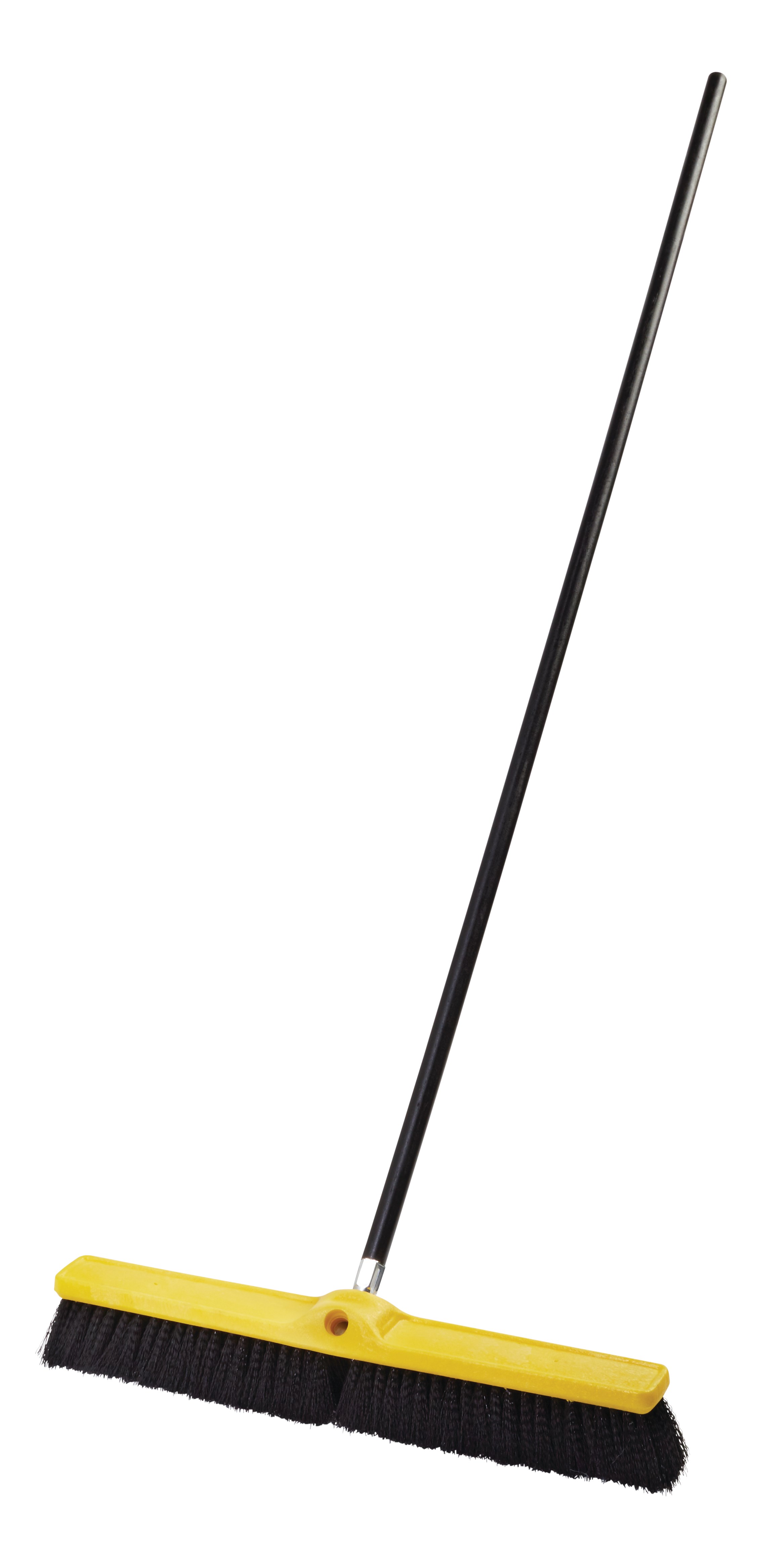 The Rubbermaid Commercial Medium Floor Sweep Push Broom Head is designed to sweep up light to medium debris on different surfaces.