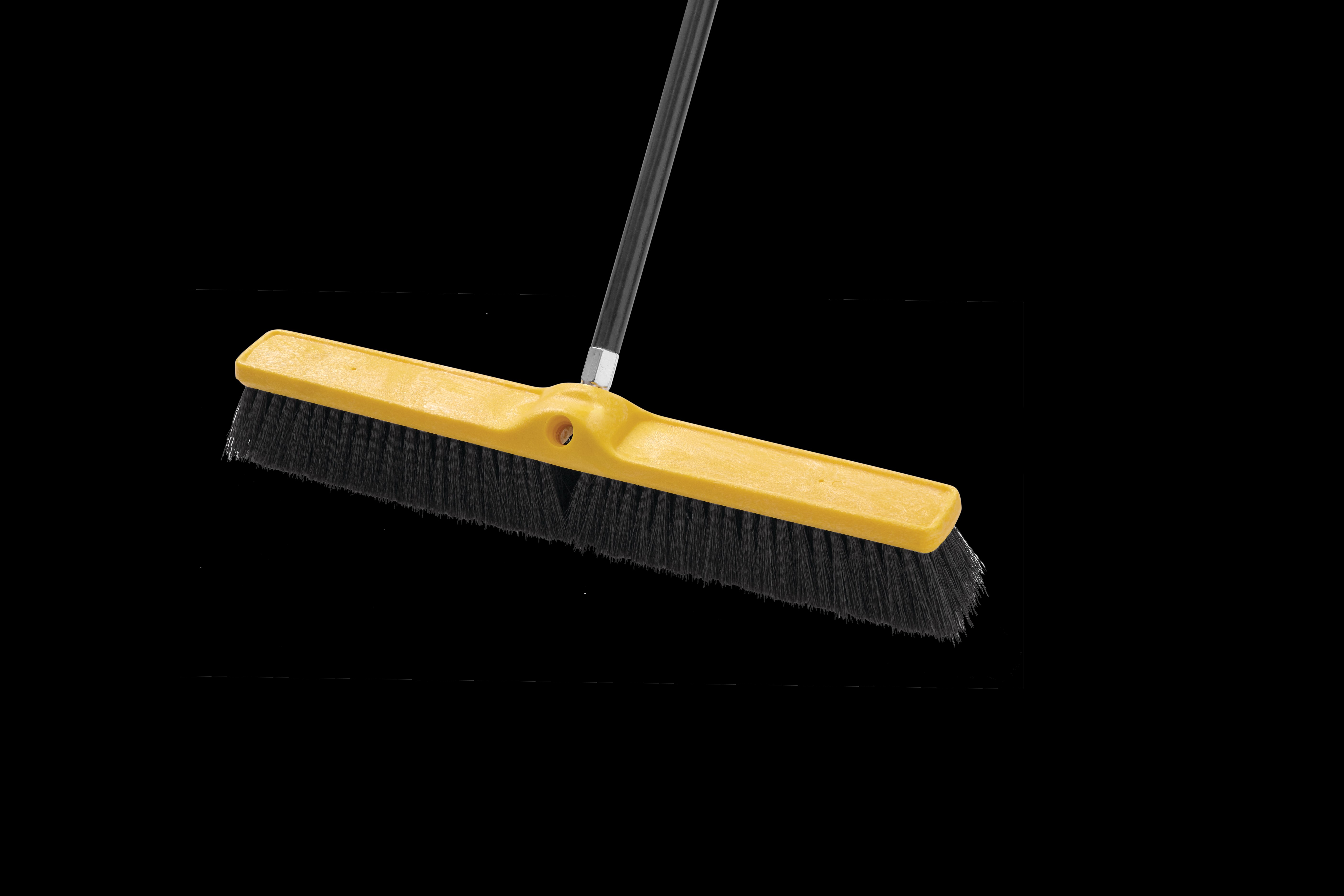 The Rubbermaid Commercial Medium Floor Sweep Push Broom Head is designed to sweep up light to medium debris on different surfaces.
