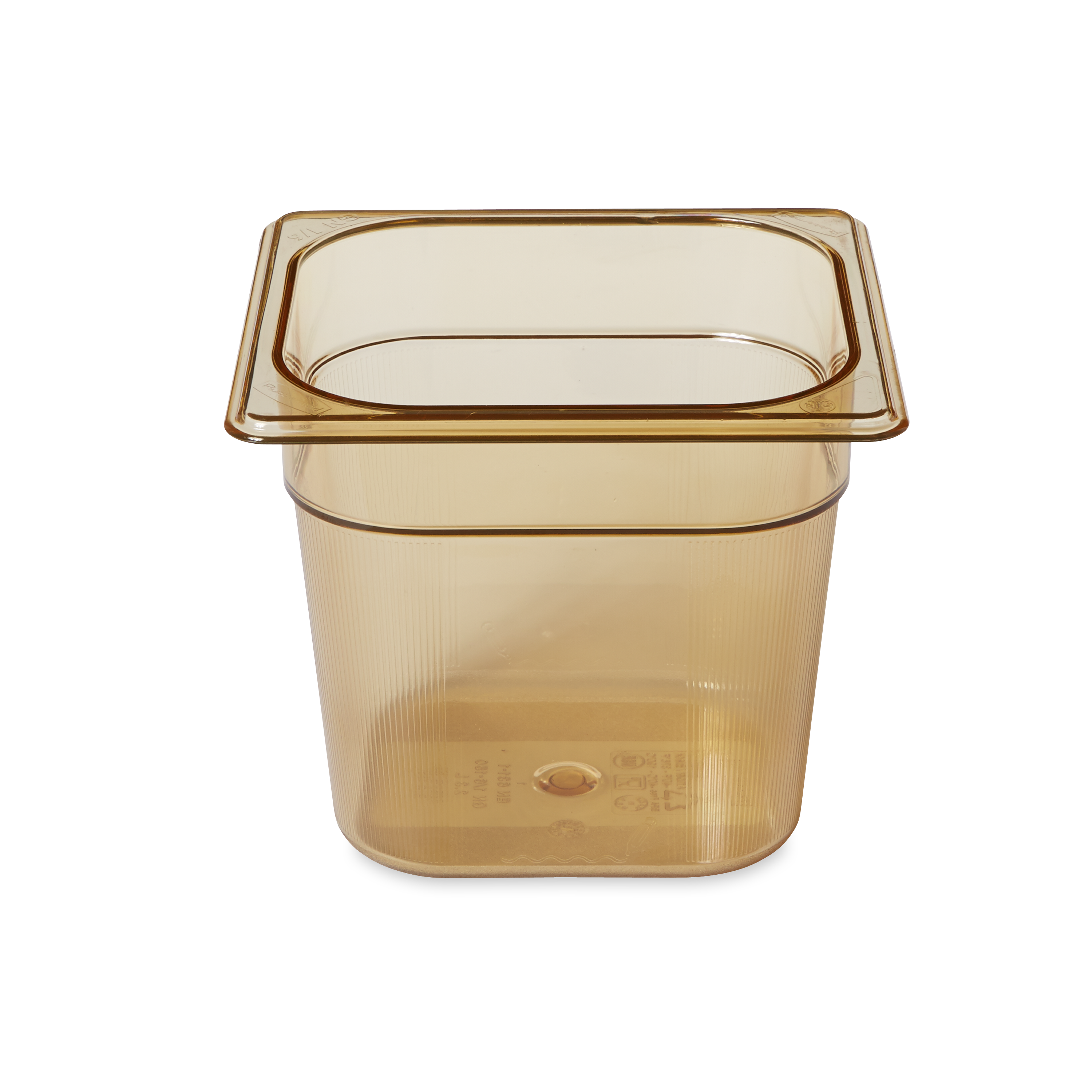 Bandejas para alimentos calientes de uso intensivo en los tamaños estándar Gastronorm de la industria.  Apto para mesa de vapor y microondas