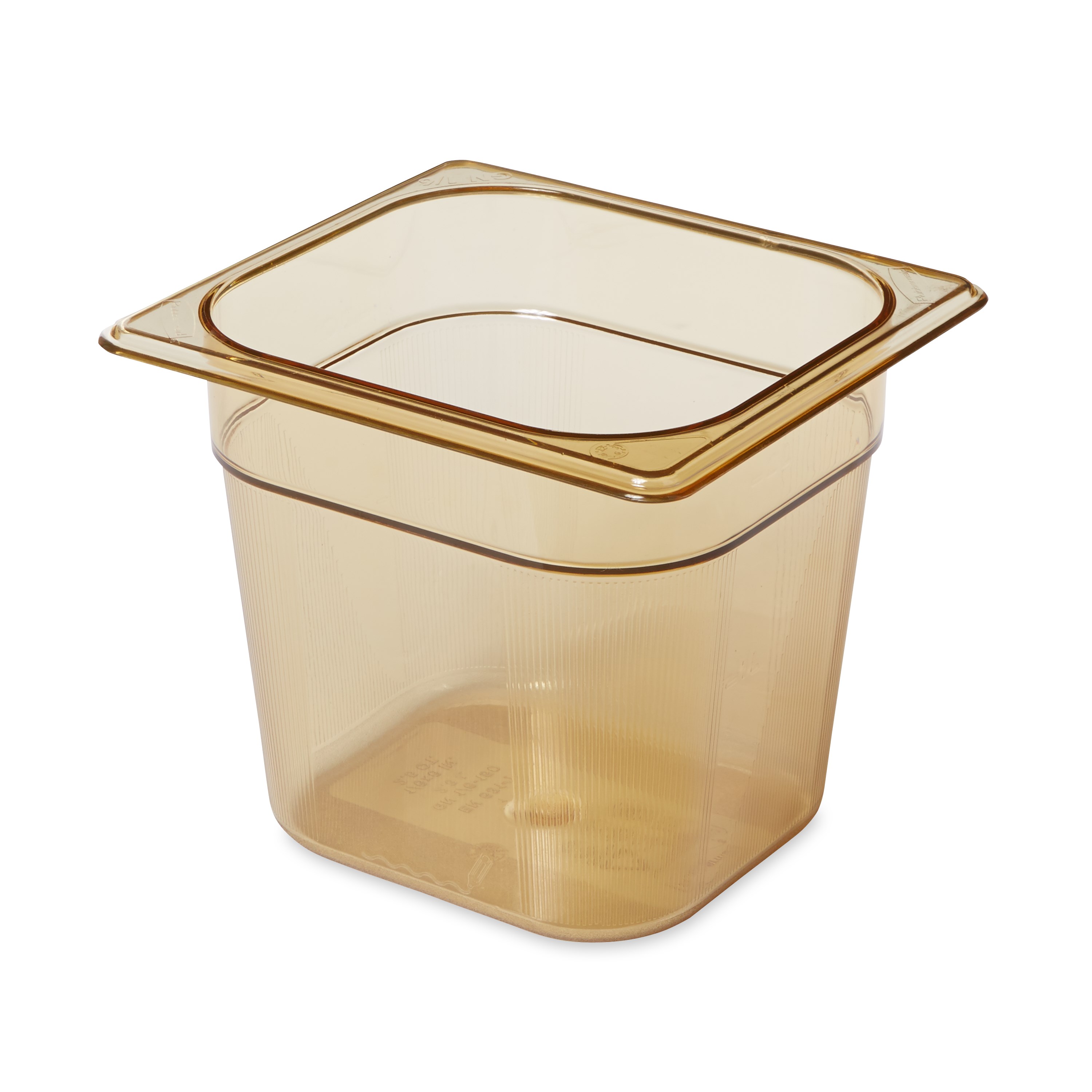 Heavy Duty Hot food pans in industry standard, gastronorm sizes.  Steam table and microwave safe