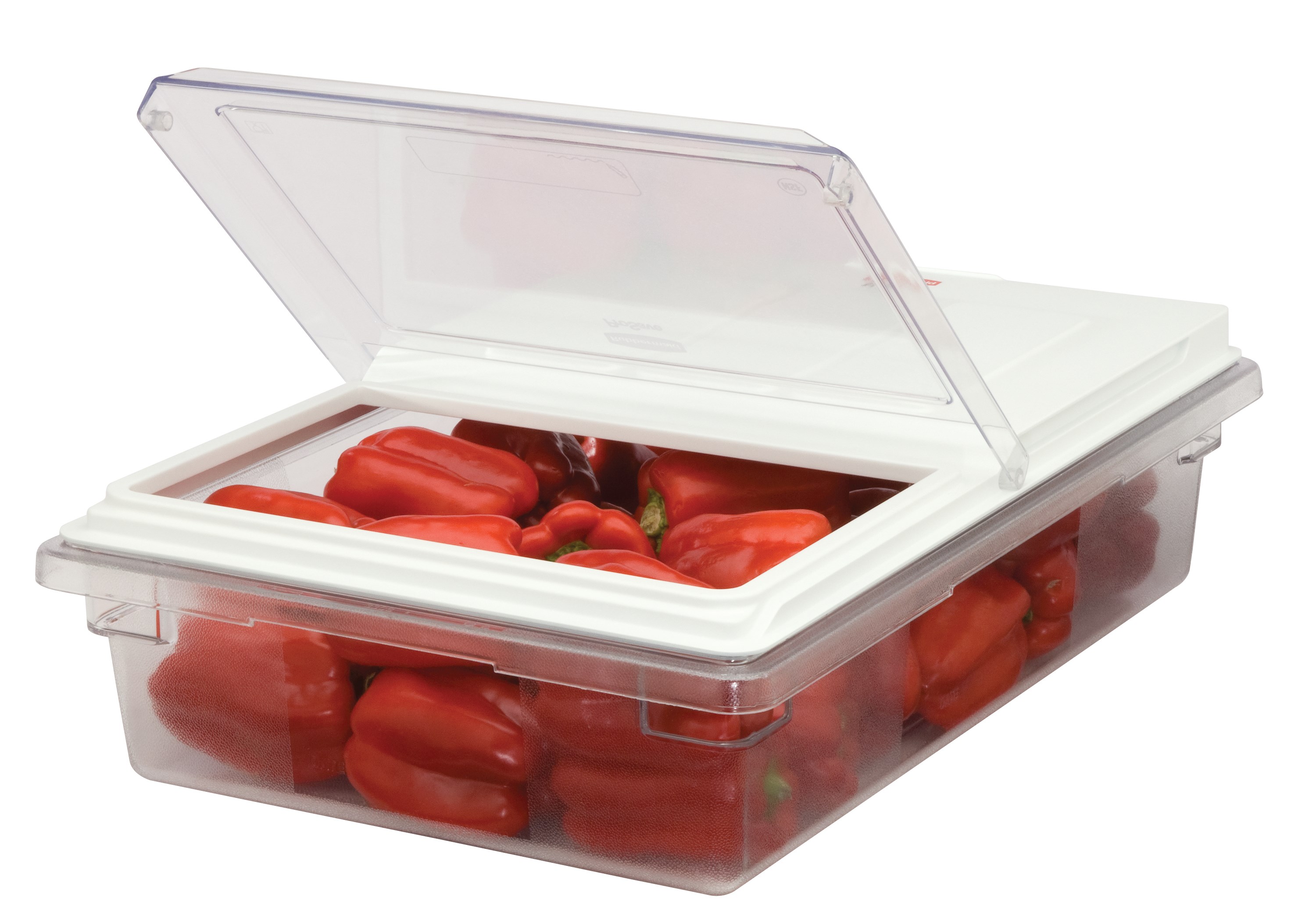 ProSave® Sliding lid helps provide an integrated solution by fitting on all clear food boxes.  The lid slides back or flips up for proper food storage and easy access.