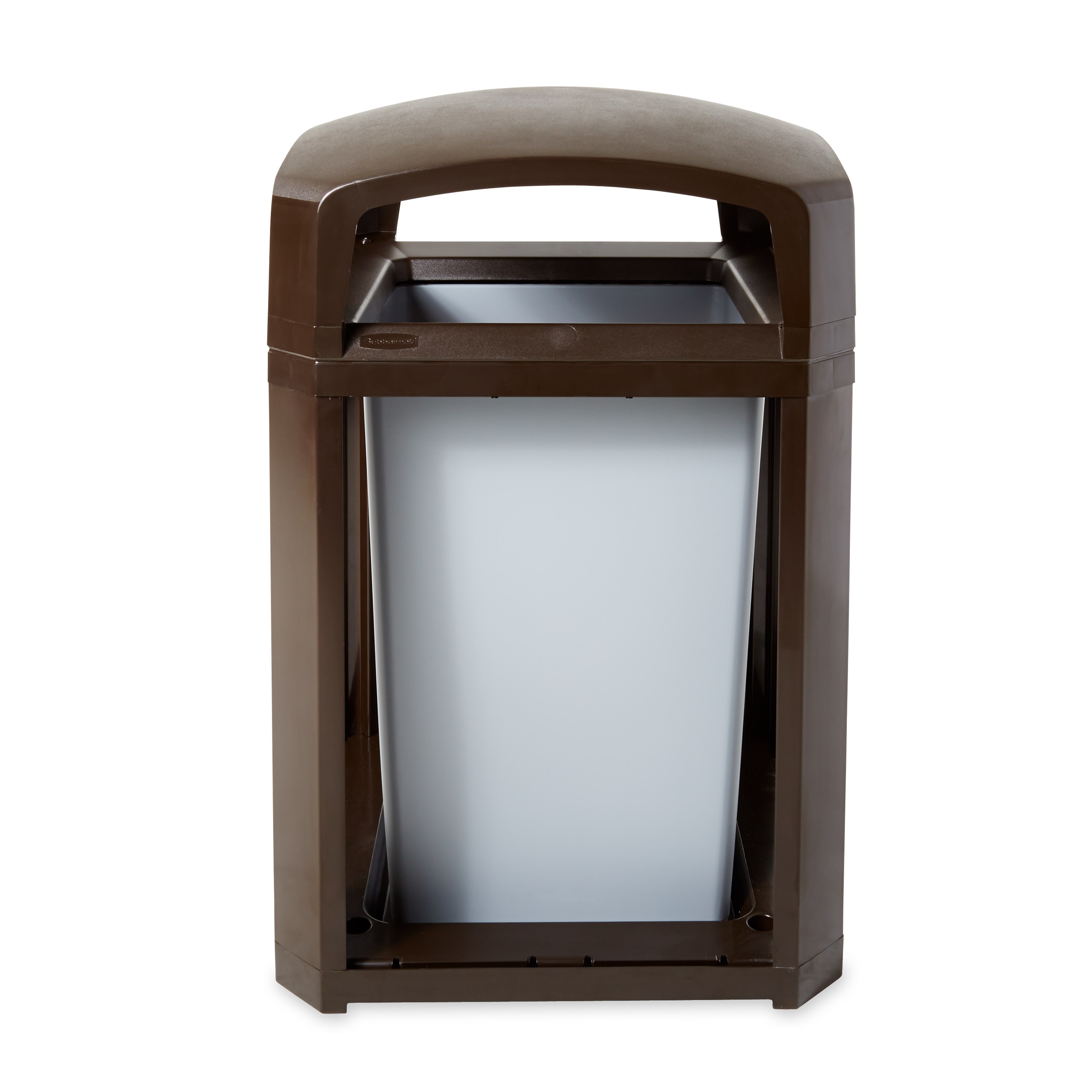 Landmark Series® Containers are the ideal solution for high-volume outdoor waste collection. Easy-to-service design features a hinged top with a stay-open strap to access rigid liner for quick waste removal.