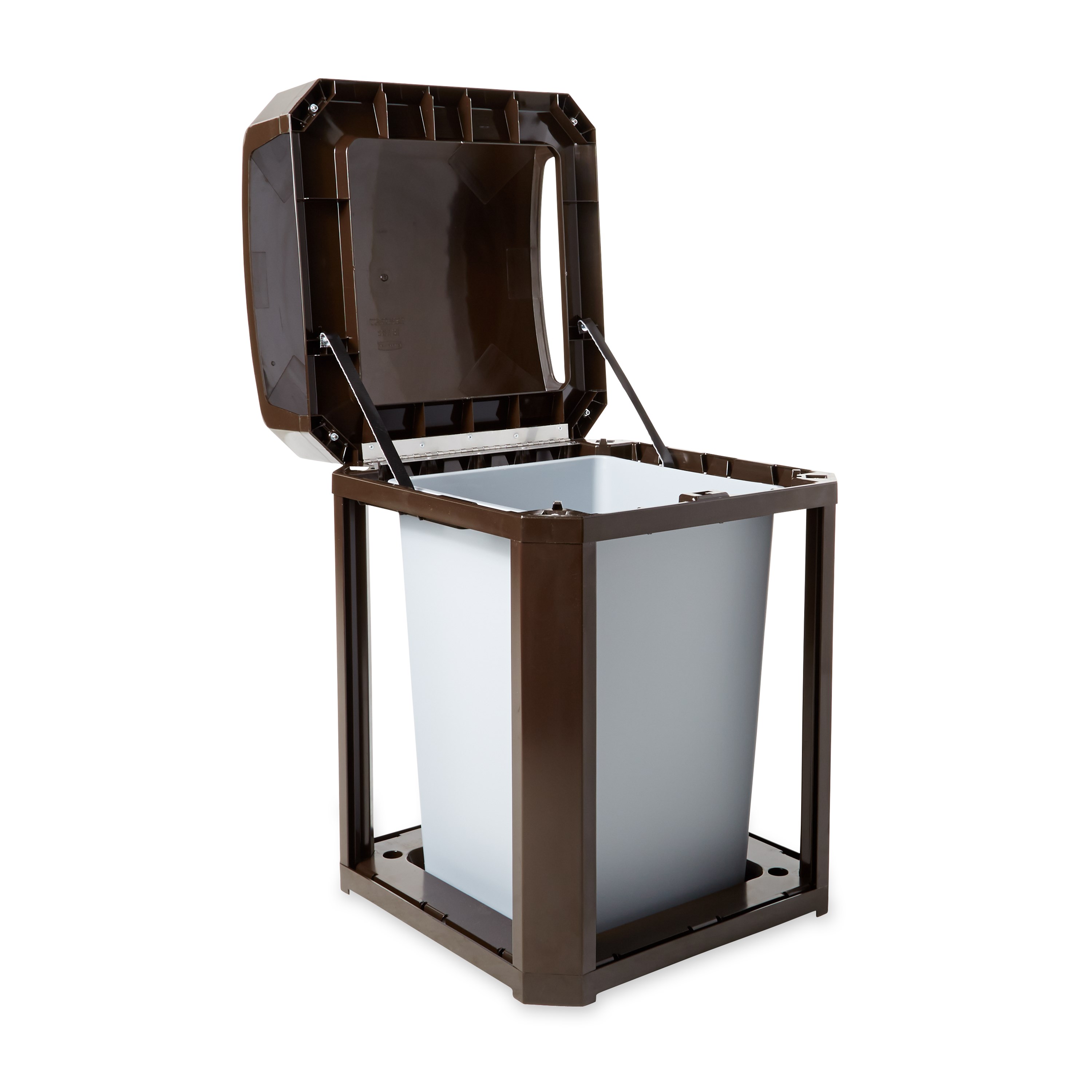 Landmark Series® Containers are the ideal solution for high-volume outdoor waste collection. Easy-to-service design features a hinged top with a stay-open strap to access rigid liner for quick waste removal.