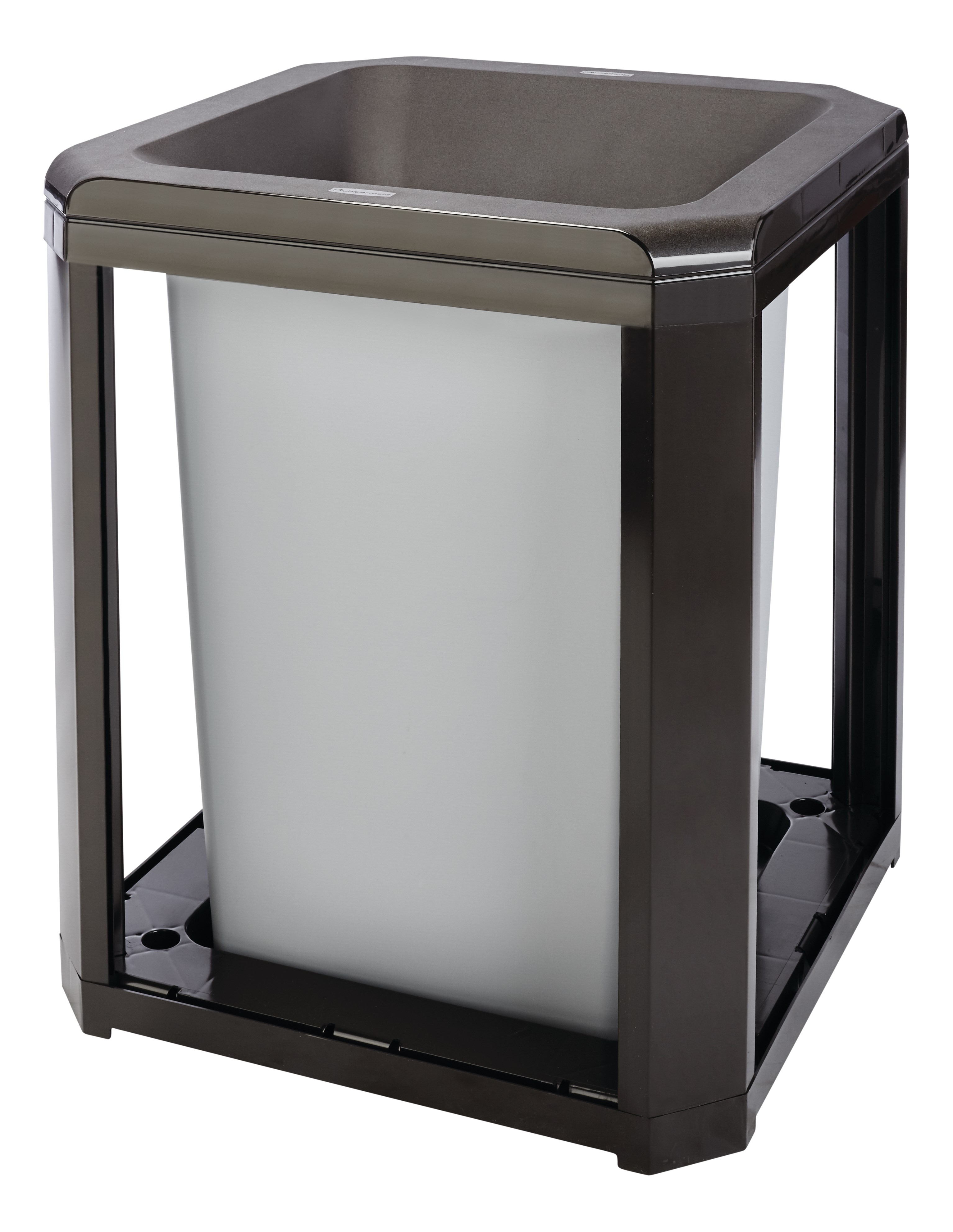 Landmark Series® Classic Containers with Funnel Top are the ideal solution for high-volume indoor waste collection. Easy-to-service design features  hinged top with a stay-open strap to access rigid liner for quick waste removal.