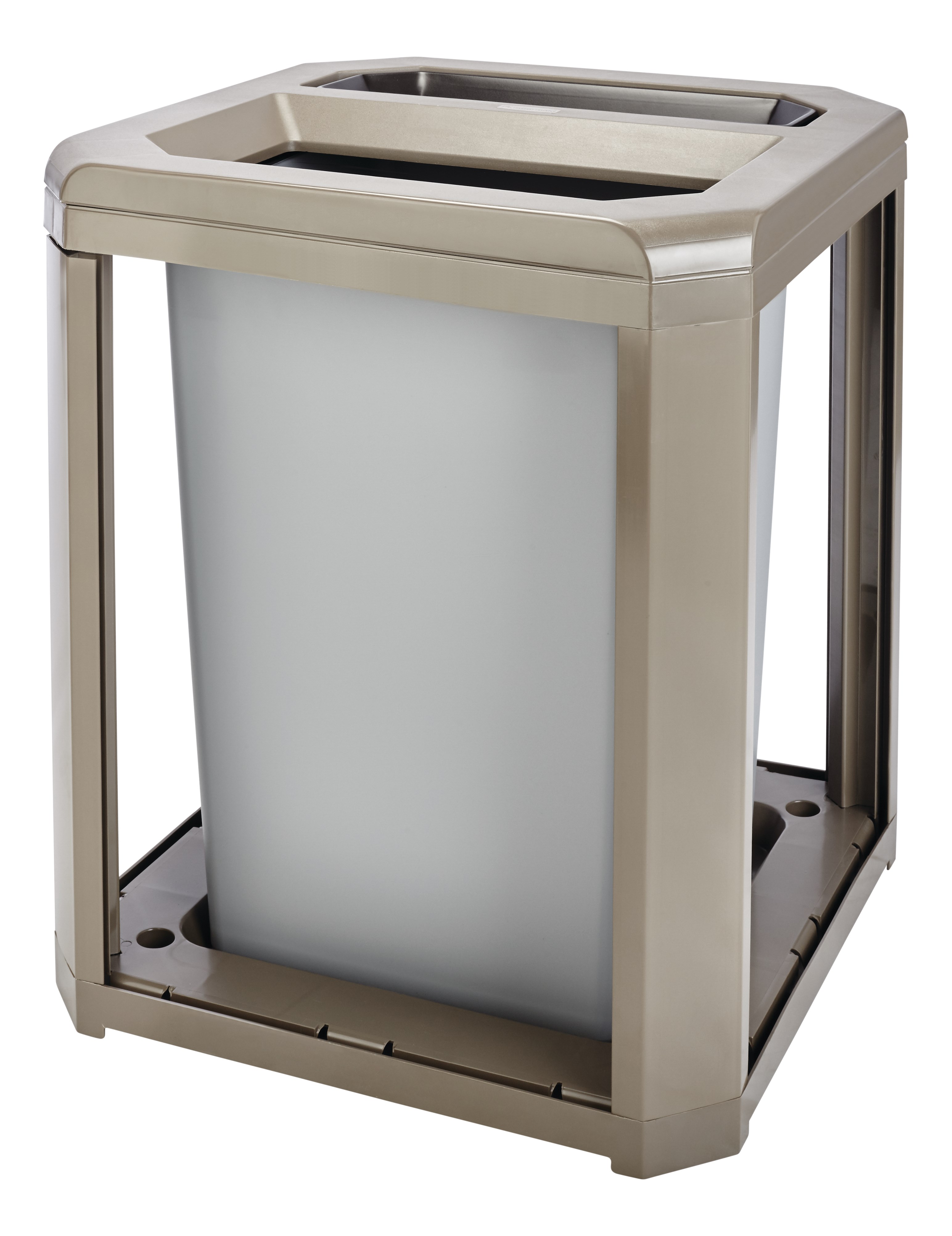 High volume refuse collection and smoking management for indoor and outdoor areas, including building entrances, lobbies and malls