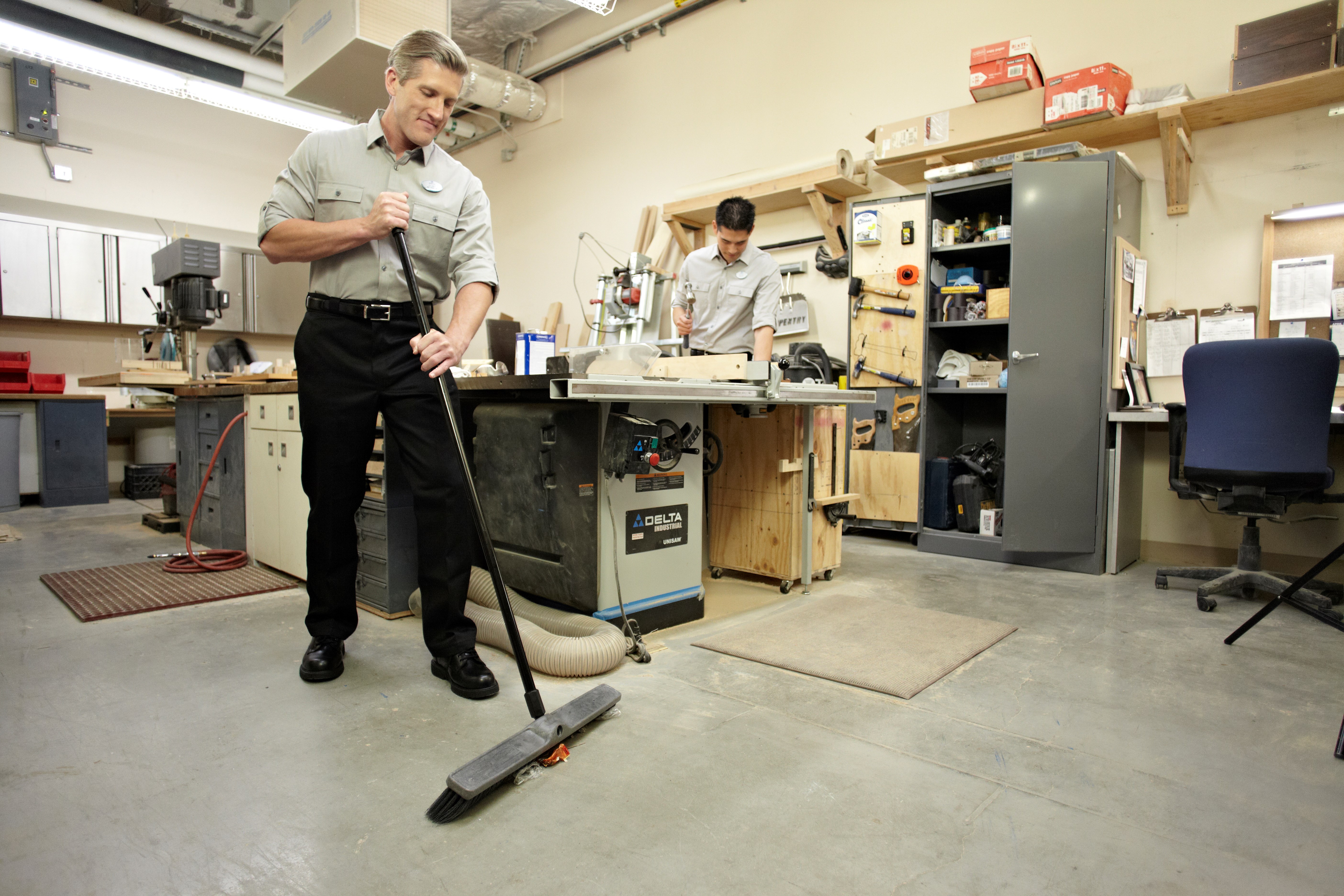 Medium Sweep Push Broom 1861211 Executive 24" is designed to pick up the finest debris.