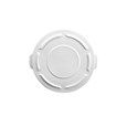 The Rubbermaid Commercial BRUTE® Self-Draining Lids feature self-draining channels that prevent water from pooling.