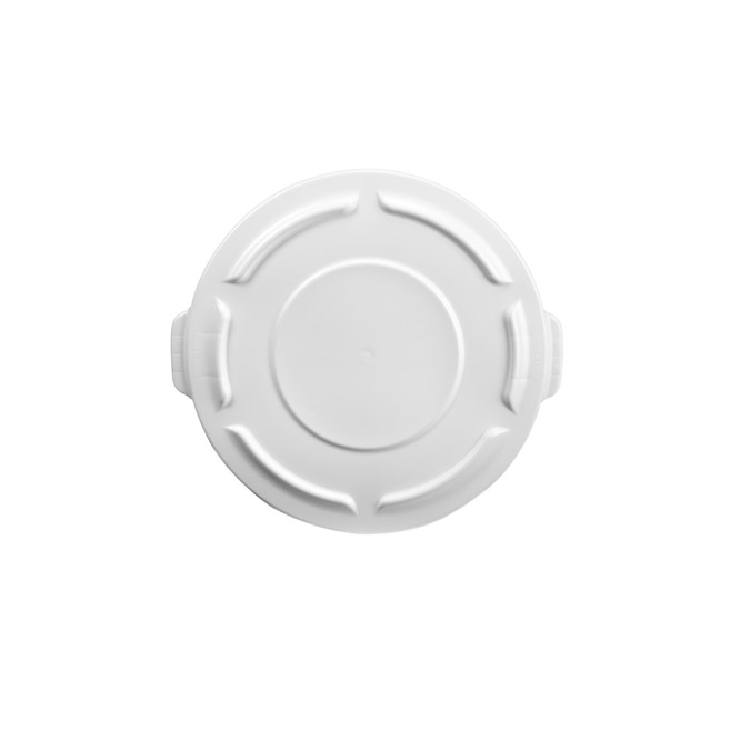 The Rubbermaid Commercial BRUTE® Self-Draining Lids feature self-draining channels that prevent water from pooling.